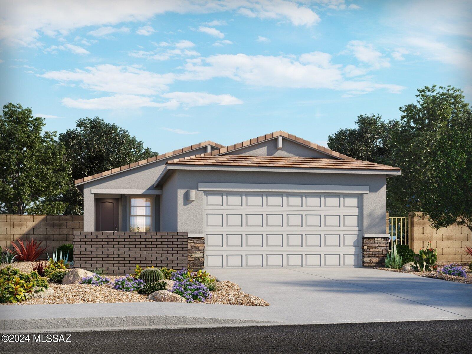 Brand new, energy-efficient home available by Oct 2024! Maximize your living space with a flex room just off of the kitchen. White cabinets with marble-look granite countertops, wood-look tile flooring with neutral carpet in our Distinct package. Summerstone is now selling in Marana, Arizona. This community offers convenient access to both Marana and Northwest Tucson via the I-10. Residents can enjoy the outdoors at Saguaro National Park, El Rio Preserve, and the Summerstone community park. We also build each home with innovative, energy-efficient features that cut down on utility bills so you can afford to do more living.*  Each of our homes is built with innovative, energy-efficient features designed to help you enjoy more savings, better health, real comfort and peace of mind.