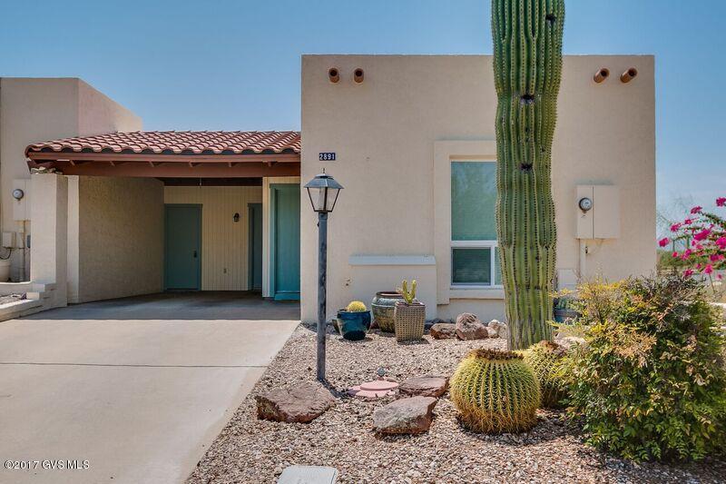 Pride of owner is clear in this beautifully remodeled Desert Hills 2 gem. This two bedroom two bath desert retreat features a fresh color palette and many upgrades. The bright modern kitchen is complete with quartz countertops, soft-close cabinets and drawers, ceramic backsplash and updated lighting. Your guests will enjoy the remodeled guest bathroom and you will fall in love the master suite including a walk-in closet and breathtaking mountain views. The additional windows on this corner unit allow sunlight to pour in all year long. With no rear neighbors, the panoramic mountain views are an absolute must see!