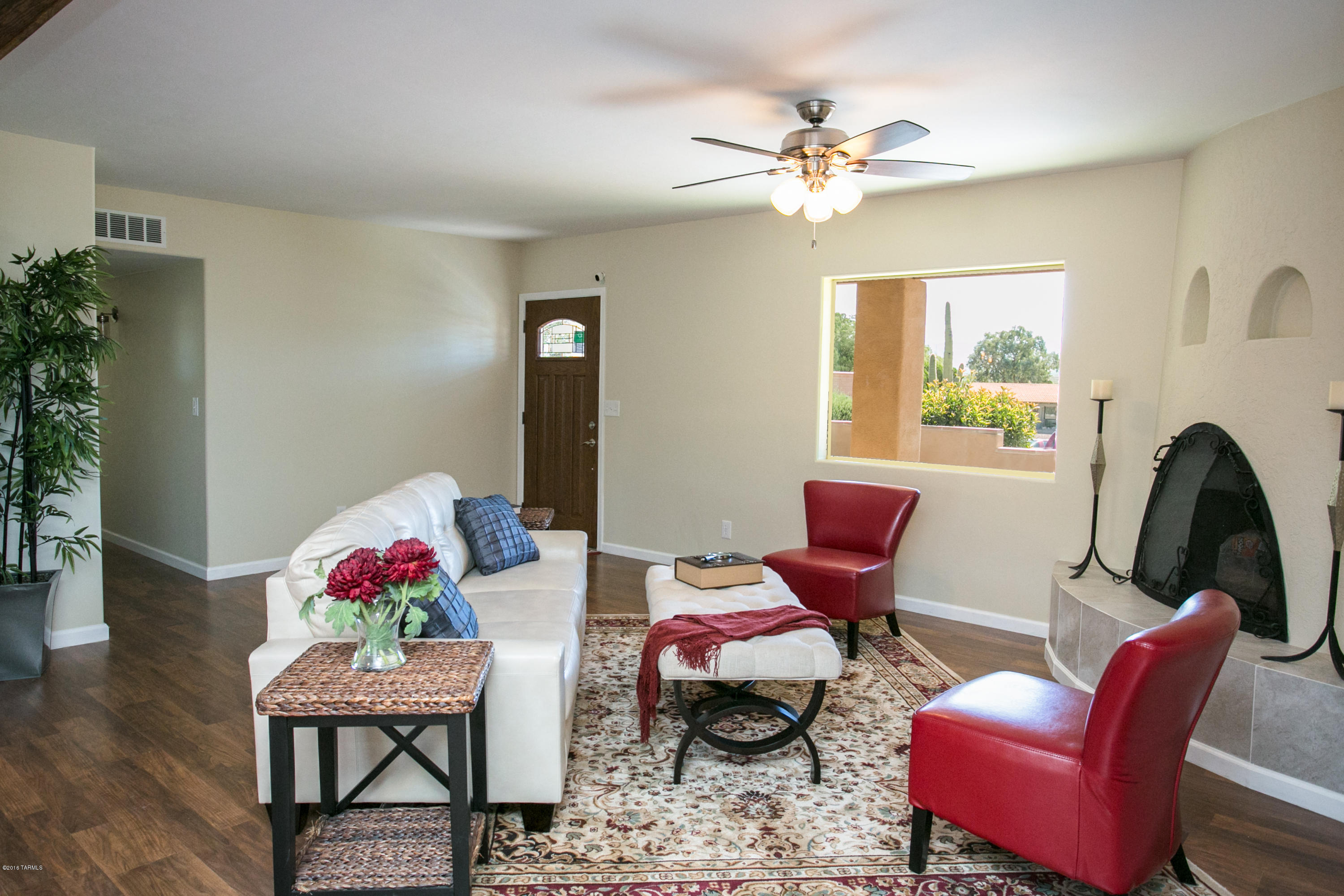 Fully Remodeled Territorial House with Laminate flooring, Granite Counter tops, New Appliances, New HVAC Systems with 14 SEER Rating, New Electrical, Beehive Fireplace and more!!  Enjoy the extra space with your Family Room, Den and the convenience of a 1 car garage. House is move-in ready and waiting for it's new owner!!