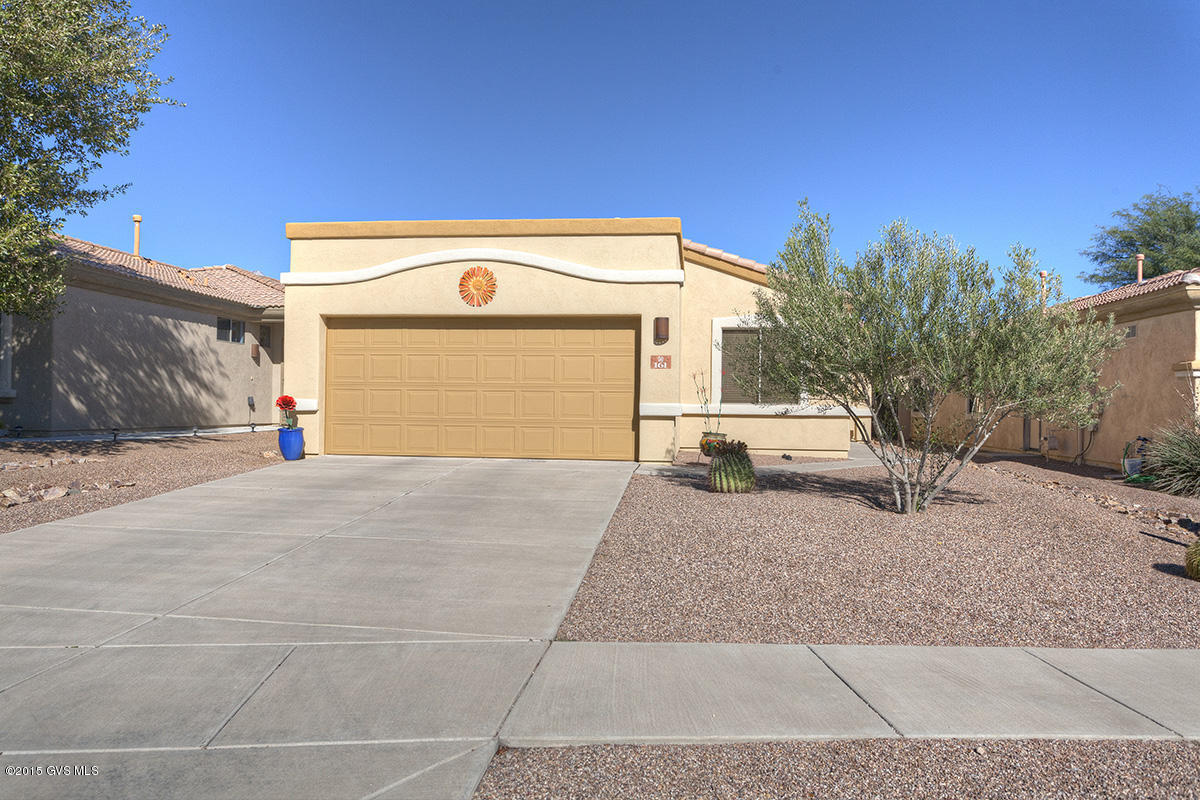 SELLER WILL PAY UP TO 2% SELLER CONCESSIONS WITH ACCEPTABLE OFFER. Beautiful move-in-ready home in a single-story only community in Rancho Sahuarita. That's right, no two-story homes looking down on you. Popular Plantino model with an open floor plan. Large spacious kitchen, great room and has two bedrooms, 2 bathrooms and a den. All this in the sought after community of Rancho Sahuarita. Rated one of the top 30 places to live in the US! Lake, trails, club house, water park, dog parks and so much more all at one of the most affordable prices in the area. Don't miss out on this one!