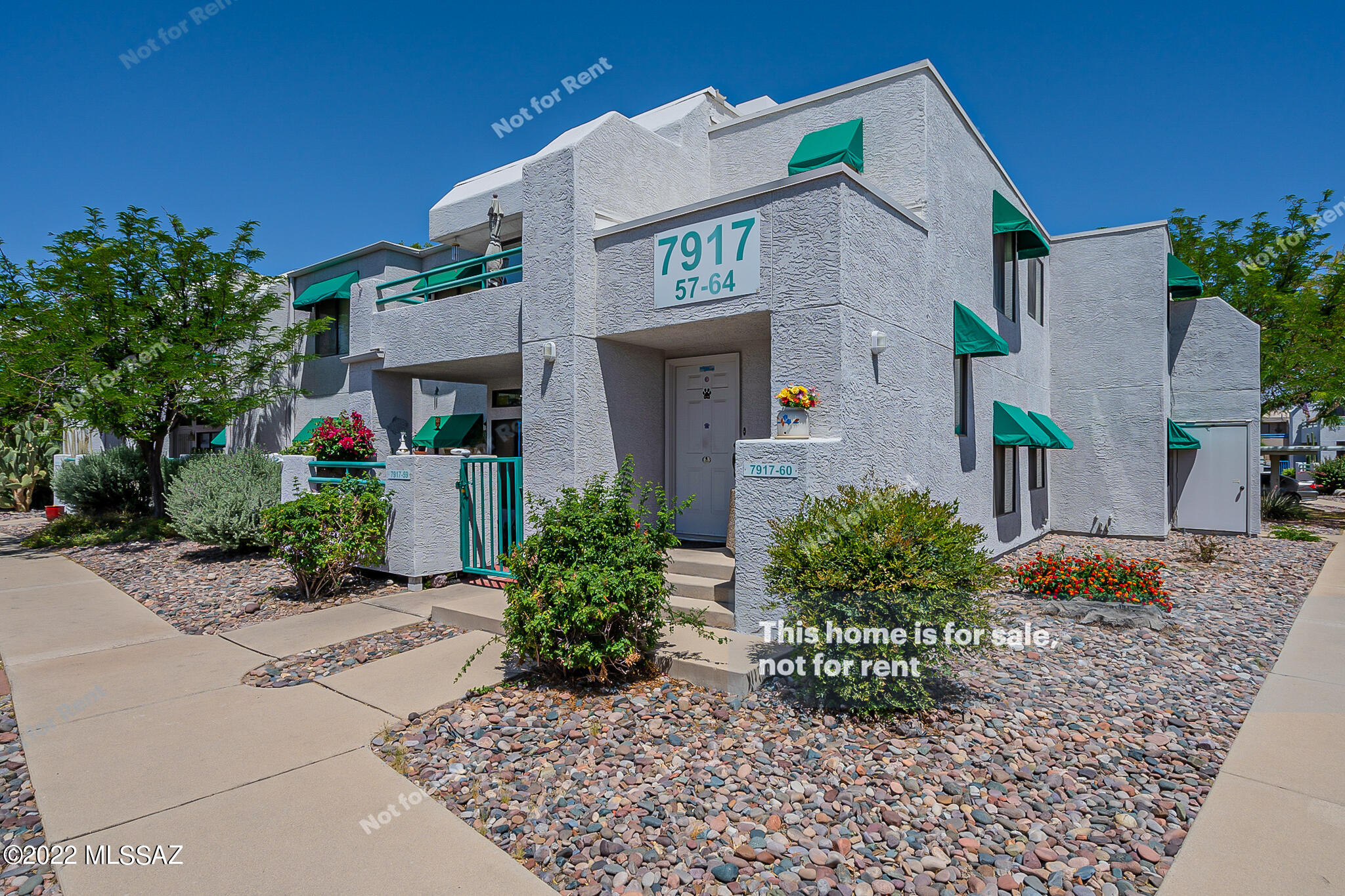 This Tucson home has two stories.
