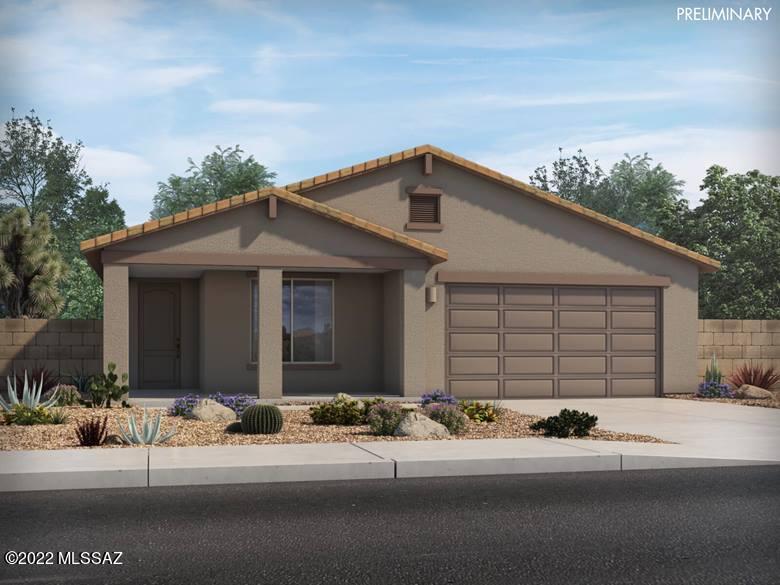 Brand NEW energy-efficient home ready May 2023! Relax in the beautiful primary suite tucked in the back of the home. Slate cabinets with marble-look white quartz countertops, warm wood-look tile flooring with beige tweed carpet in our Fresh package. Get pre-approved for a new home today. Cancel your gym membership and enjoy the state-of-the-art fitness center, complete with a variety of classes, just steps from your front door. With neighborhood pools, community center, and trails, you'll never be without something to do. Plus, there's easy access to Club Rancho Sahuarita, schools, shopping and I-10. Known for their energy-efficient features, our homes help you live a healthier and quieter lifestyle while saving you thousands on your utility bills.