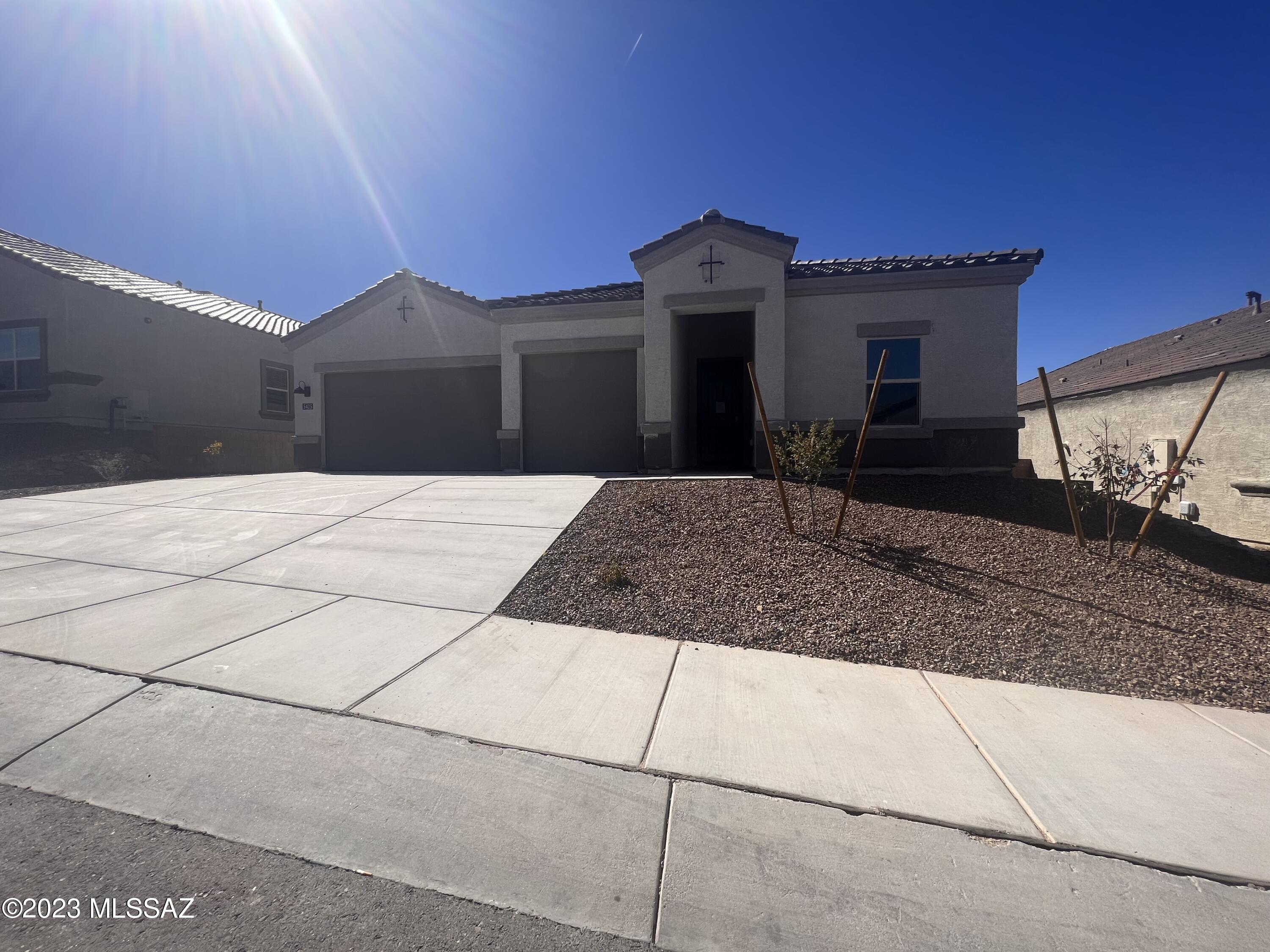 Last remaining home in Tortolita Ridge in the prestigious Dove Mountain area! Community features only 32 One Story Homes!   
!! Available for Immediate Move In!!
Amazing Value-Originally priced at $563,758! 
Enjoy the evenings in this stunning backyard. This one story  FRISCO floor plan features fabulous Design Center Finishes with an open Great Room area, 3 bedroom and 2 bathrooms, an amazing Super Walk In Shower, and a 3 CAR GARAGE. INCLUDES: 8' Exterior Doors, 10' Ceilings, Your Gourmet Kitchen comes complete with  36'' and 42'' Staggered Cabinets, Separate Gas Cooktop with Built-In Oven and Microwave, and  Open Kitchen Island Concept.