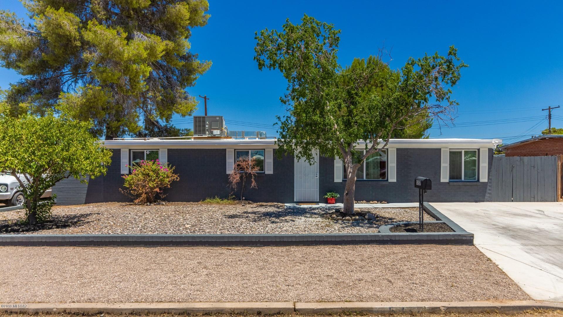 Entertainers Dream. N/S Facing Remodeled Resort Style HM w/Fenced Private Backyard, Covered Back Patio & Sparkling Pool. Detached Pool Studio/Guest House w/Small Kitchenette sink, 3rd BA w/Shower/Toilet & Mini Split HVAC. Perfect Man Cave/Office/Storage/Gym/ 4th BR (no closet). Open Great RM w/Contemporary Wood' 'look' Floor Tile. Stunning Kitchen w/Granite Counters, Glass Tile Back Splash & Stainless Range, Hood, Refrigerator & Dishwasher. Carpet in All Good Size BR's. Luxurious Master- Walk-In Closet, Sitting/Computer Area & French Doors to Backyard. Walk-in Shower & His/her sinks. Laundry Closet ! Back Double Entry GATE facing Alley offers secured parking. Shaded Dog Run Area. Home Warranty incl. See Floor Plan attached.