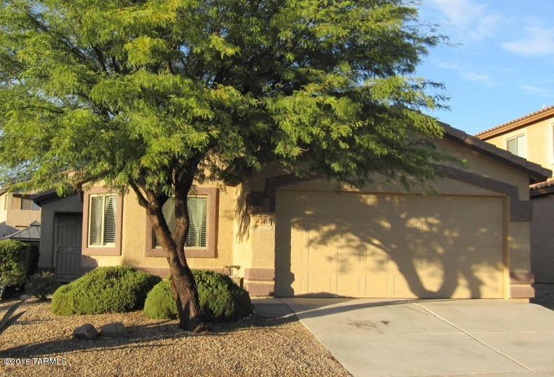 Location, location, location! Sycamore park is just down the street! Soccer and baseball fields, playground & ramadas. Oversized backyard with room for a pool. Very well maintained 4 bedroom, 2 full bath hjome in the award winning Vail School District. Great Room, breakfast bar, laundry room, fench doors to patio, and vaulted ceilings. All Elec. Garage finished and painted. Keyless entry to garage. 2-Tone interior paint. Security screen at front door. The alarm system is prewired.