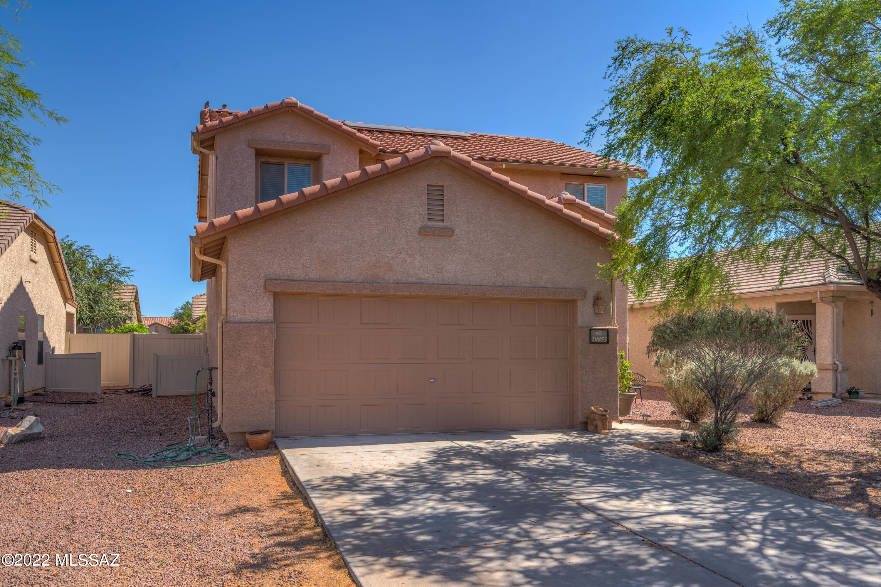 Beautiful energy efficient home. Free and clear solar panels and EV Charging station installed less then a year ago. Brand-new A/C unit installed less than a year ago. New water heater to be installed prior to closing. 4 door stainless steel refrigerator coveys. 3 bed 3 bath spacious home with large back yard in a great location within the community of Red Rock Village. Don't miss out!