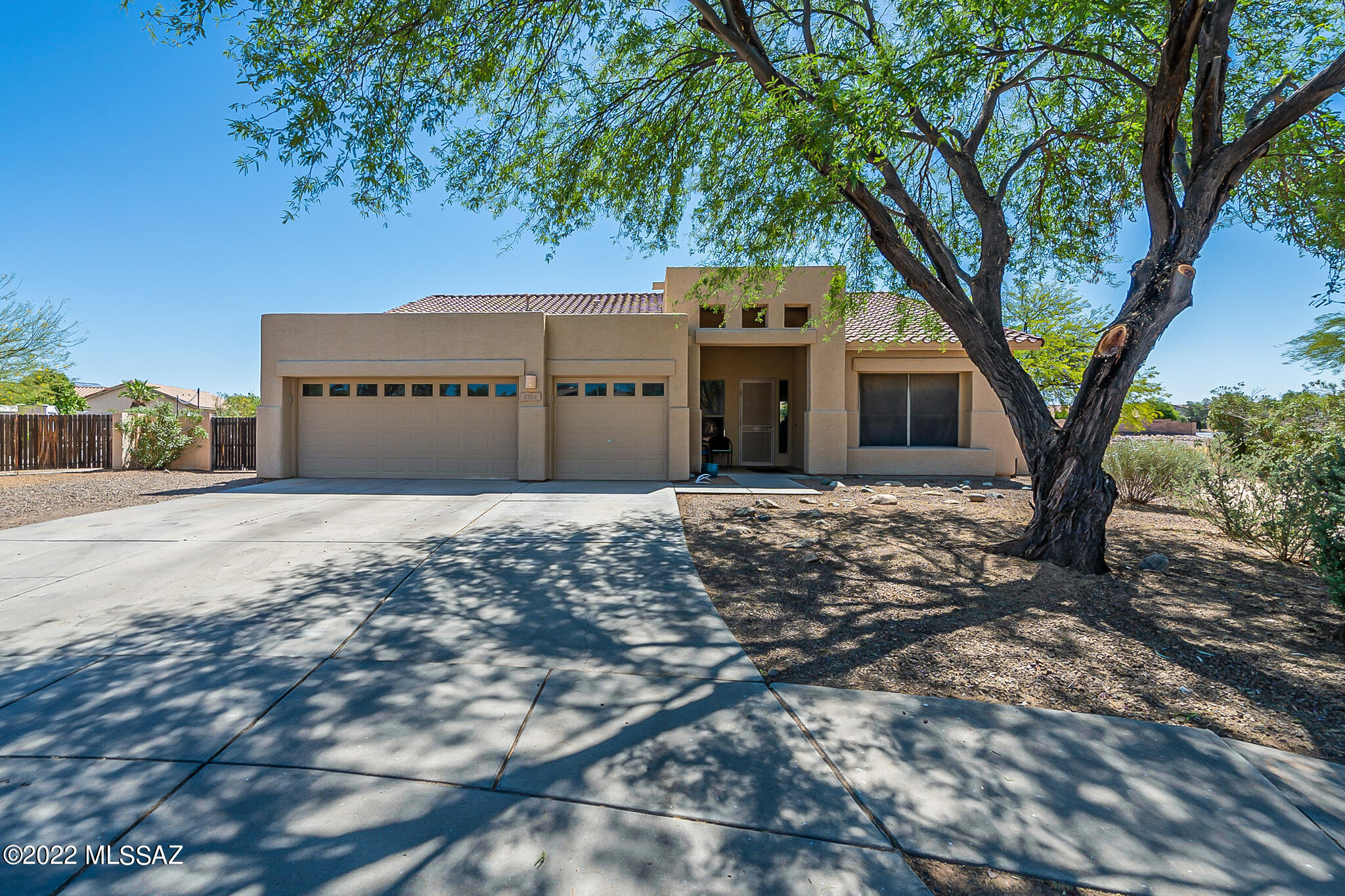 You will love the location & layout of this 4-bedroom home situated on a large Cul-De-Sac lot in Continental Ranch w/ 3-Car Garage & Pool/Spa.  The kitchen is open to a breakfast nook & spacious great room w/ sliding door to the covered patio.  The large backyard has a pool/spa, gazebo, turf, putting green & great views of the mountains.  There is a side yard with double gate that is perfect for storing your trailer or other low-profile toys.  The primary suite which has a door to the back patio has a large bathroom complete with soaking tub, separate shower and double sinks.  There is plenty of room to spread out in this home with the additional living/dining area located off the front entry.  Updates include:  Pool Pump 2021, Anderson slider & window in great room 2018, 18 seer AC 2015.