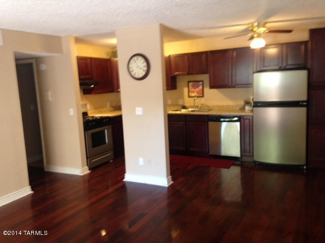 Beautifully remodeled one bedroom condo available now! A must see! Granite counter tops, wood flooring, stainless steel appliances, newly remodeled bathroom, new carpet in the bedroom and big walk in closet! Condo is located on the first floor near pool. Has a covered patio. Close to shopping, schools and transportation.