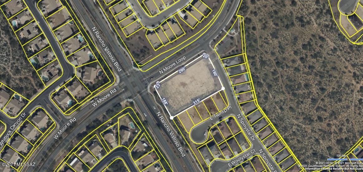 Prime commercial opportunity in the heart of Rancho Vistoso! This 1.61-acre parcel, zoned C-1, offers an easy build site with stunning Catalina Mountain views, making it an ideal location for a variety of businesses. Surrounded by established residential neighborhoods, this lot is perfectly positioned to serve the growing community with high visibility and convenient access. Whether you're envisioning an office space, medical facility, restaurant, coffee shop, or retail establishment, the flexible C-1 zoning allows for a wide range of possibilities. The property's proximity to local amenities and its placement in a high-traffic area make it an excellent choice for businesses seeking to capitalize on the thriving area. With breathtaking mountain views and a strategic location, this land... offers a unique opportunity to bring your vision to life. Owner/Agent - don't miss the chance to secure this prime spot in one of Oro Valley's most desirable areas!