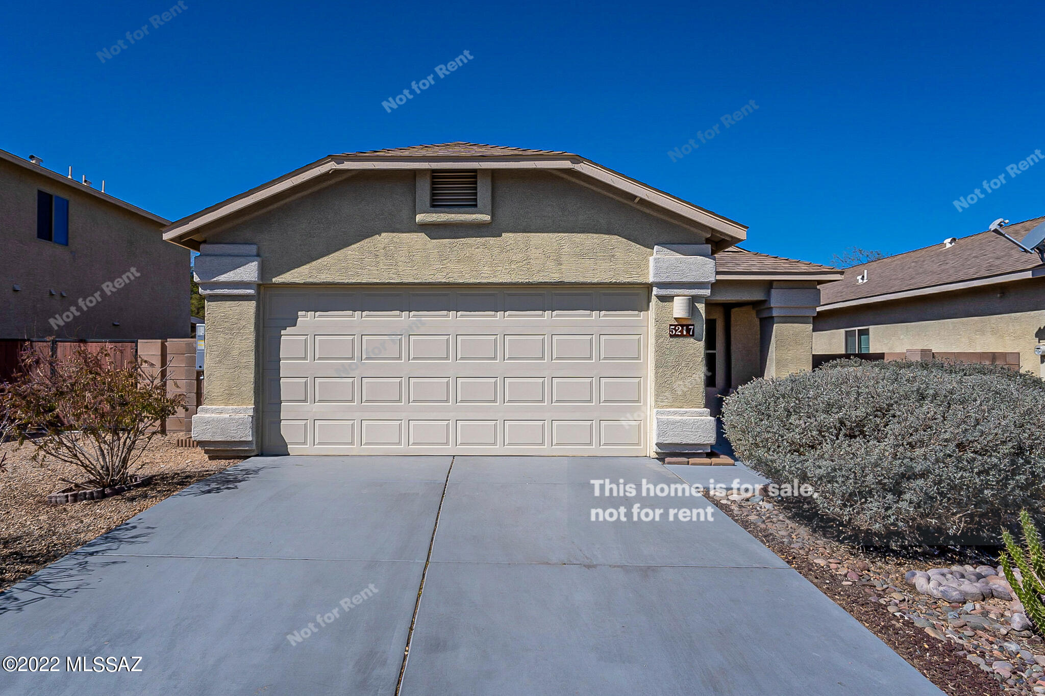 This Tucson one-story home offers a two-car garage. This home has been virtually staged to illustrate its potential.