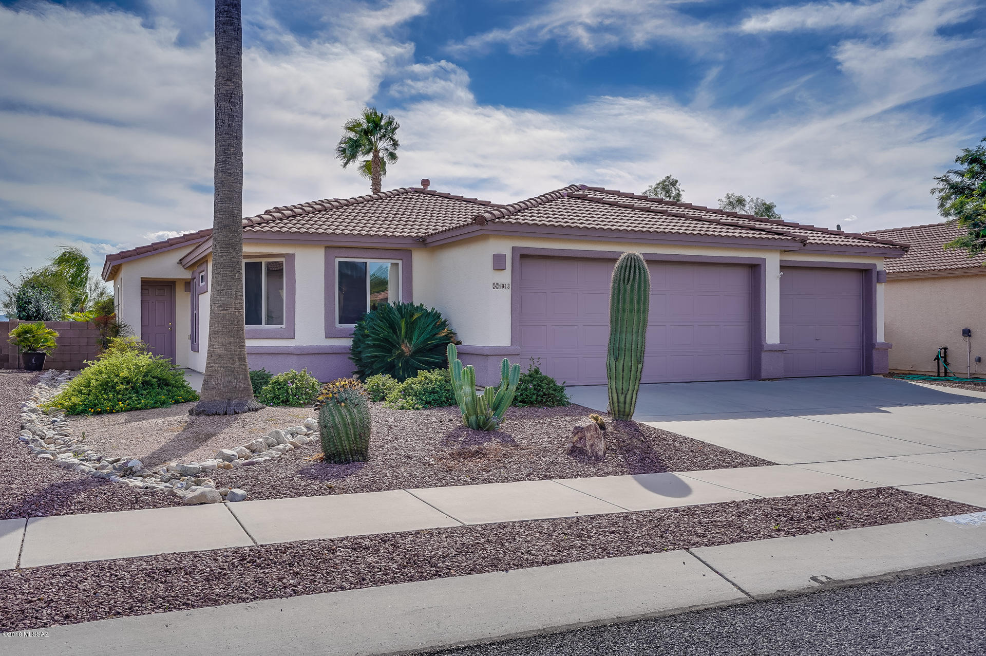 3 car garage (not tandem), beautiful conventional swimming pool, and unobstructed spectacular view! Great room opens to cooks kitchen with stainless appliances all included, gas stove, granite countertops, striking glass & tile backsplash, 4 bedroom, split bedroom plan, 2 full bathrooms both with granite countertops. Tiled floors in main areas, carpet in bedrooms. Very private back yard adjacent to open space behind. Clean, well maintained neighborhood of only 37 homes and includes small park. Move in ready!