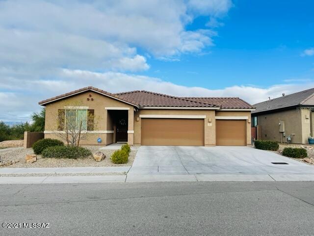 Available January 15 2022. Newer 4 Bedroom Contemporary Home with Panoramic Mountain Views and 3-Car Garage. Located on spacious lot with view fencing adjoining natural desert. The heart of the home is an open layout encompassing the upscale kitchen with large island bar that blends into the great room. the cooks dream with double oven and gas stove top. Double door slider captures the mountain views and leads out to the large covered patio and extended paver patio for indoor-outdoor living. Split floor plan with high ceilings and ceramic tile throughout with carpet in bedrooms. Large master suite with accent lighting and huge walk-in closet. Landscape includes extended paver patio, faux grass area and decorative rock. Owner prefers no pets.  Good credit, background and income required.