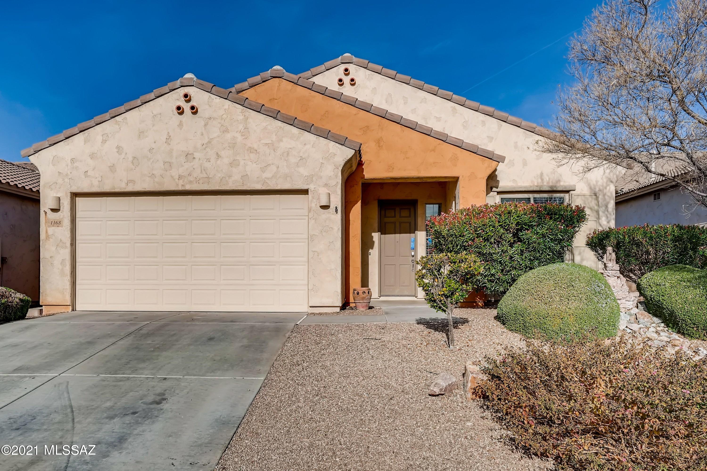 Move-in-ready, lovely 4 bedroom, 2 bathroom home in established Rancho Vistoso neighborhood offers open concept living and a spacious floor plan. As you step inside you will quickly notice the gourmet kitchen which features a kitchen island, granite countertops, plenty of cabinet space, and stainless steel appliances, including a gas stove and double ovens! The primary bedroom of this home has a stunning bay window which not only provides lots of natural lighting but also a view of the beautiful landscaping in the backyard. The en suite bathroom is outfitted with a dual sink vanity and an oversized separate bathtub to create a relaxing retreat. Located near Center Pointe Park and close to major roads for quick communing, this home is ready to be yours!