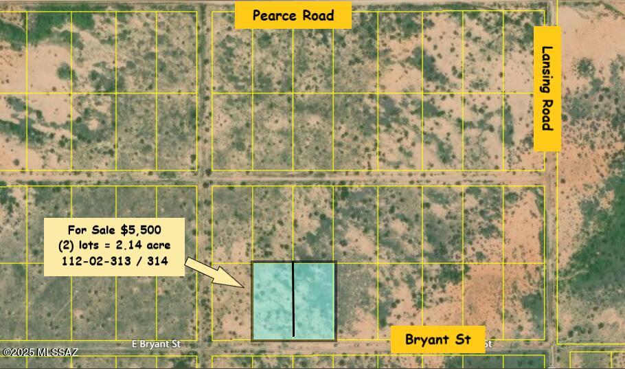 Only $5500 for 2.14 acres of land!  Where can you buy good dirt with the mountains so near at a price like this?  The road access hasn't been cleared for a number of years but it wouldn't take a lot to clear it.  It's so quiet and serene out there and just a great place to escape to!  Come enjoy Cochise County where life is simple and the folks are friendly!  About 50% of the parcel is in Flood Zone A but that still leaves room to build.