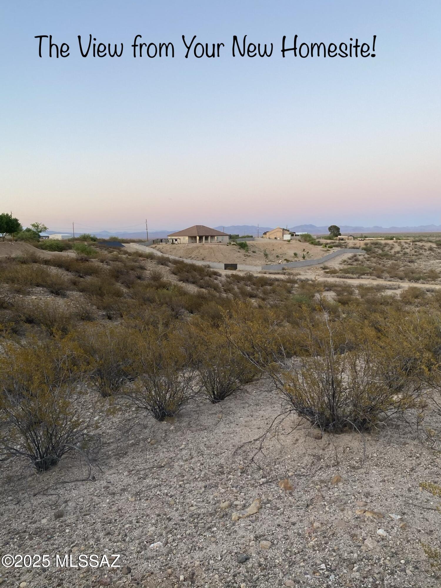 This Secluded 2 1/2 (+) acre parcel provides a level elevated building site. The  topography then slopes off eastward to the access road below (appropriately named Calle de Buena Vista).  The natural desert vegetation adds to the beauty of this location.  There's plenty of space here for Canines and Kiddos to run free!  And... you will absolutely love the dazzling starlit night skies!  Call today for your tour of this beautiful property.