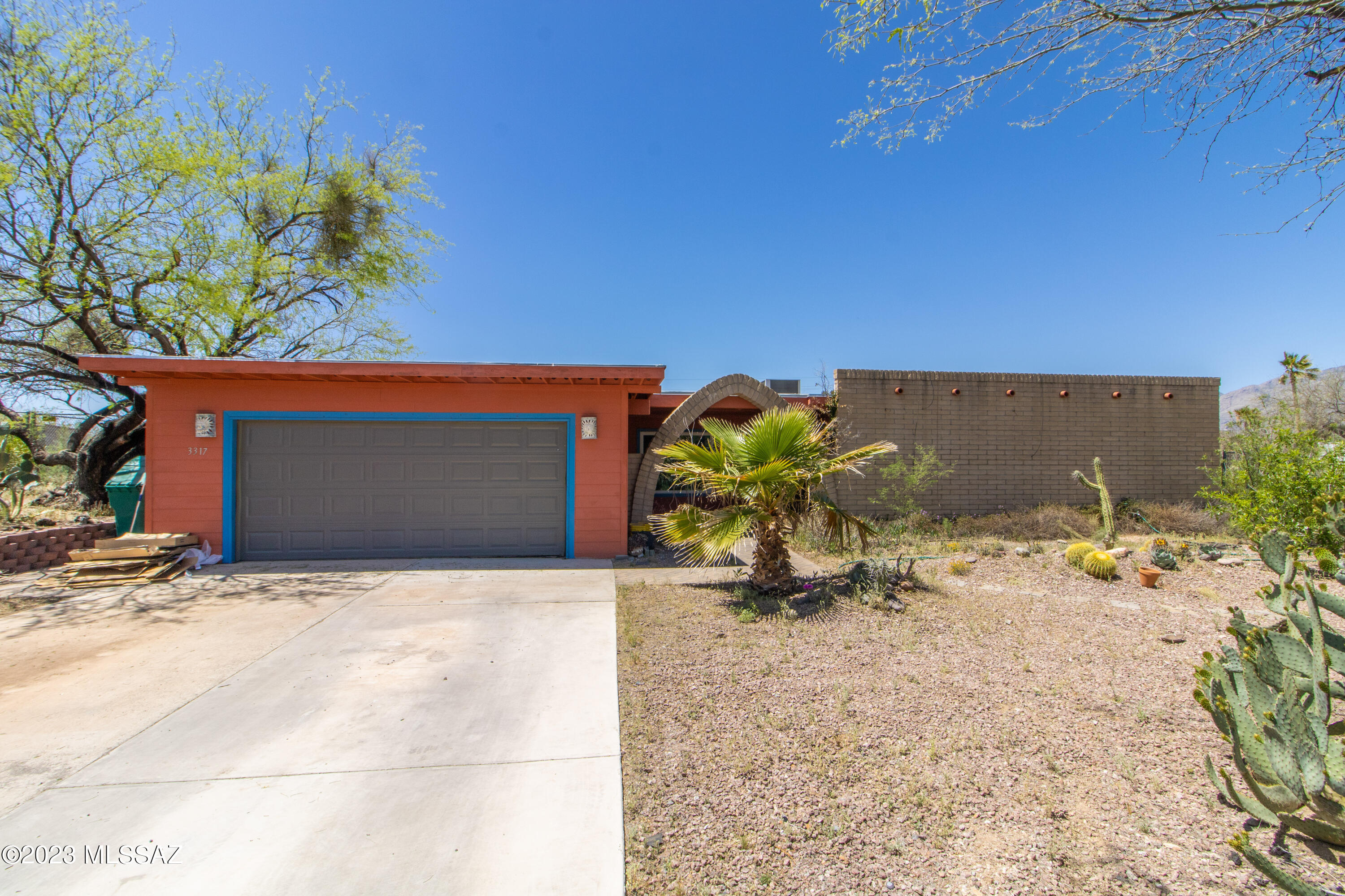 Discover this magnificent residence nestled in the stunning Tanque Verde Valley, offering a generous 4-bedroom, 2-bathroom layout on an expansive horse property. Marvel at the breathtaking mountain views that surround this peaceful sanctuary, complete with a blank canvas backyard awaiting your creative vision. The interior boasts both a formal dining room and living room, along with a spacious family room, perfect for relaxing by the cozy fireplace. The extended 2-car garage can more then accommodate your vehicles or workshop activities. Priced to sell, this home is ideal for the investor that wants good ARV and has a blank canvas ready and waiting for them. Home being sold as-is.