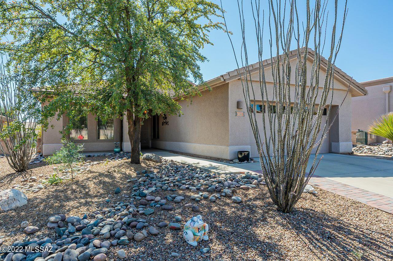 Did you say you wanted a view! Prepare to be wowed by this furnished immaculately maintained 2 bedroom, 2 bath plus den home in San Ignacio Vistas II. You'll spend endless mornings enjoying sunrises and evenings on your back patio while taking in the beauty of the Santa Rita mountains. The completely remodeled kitchen is part of a great room style that includes a family room, informal dining room and breakfast nook. The large laundry room has plenty of storage. The roof was replaced in 2019. With too many features to list, this property is a MUST SEE.