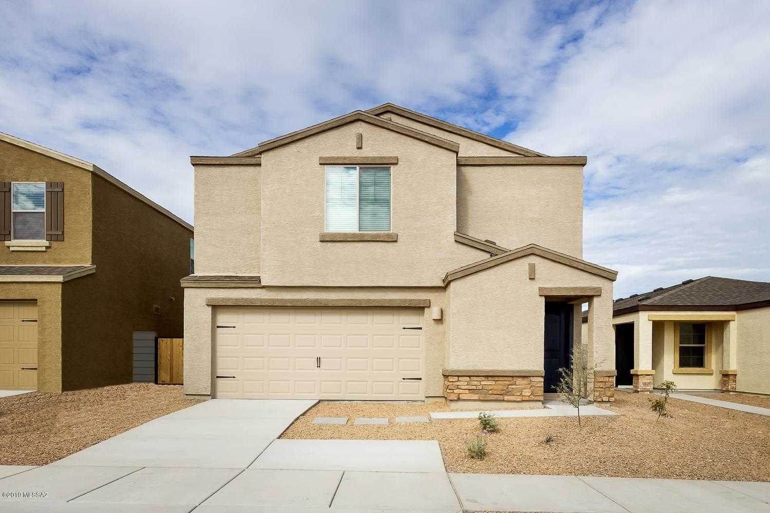 The Mesquite is a 4 bedroom, 2 and a half bath home located in the beautiful community of Cantera. This new home comes with thousands of dollars in upgrades including energy-efficient appliances, granite countertops, stunning wood cabinets, brushed nickel hardware and an attached two-car garage. The Mesquite floor plan is made for entertaining, showcasing a spacious great room open to the dining room and chef-ready kitchen. As an added bonus, the Mesquite has a tech loft upstairs for homeowners to use as a versatile space. The Mesquite plan can be found in the community of Cantera which offers a variety of local parks and attractions nearby.