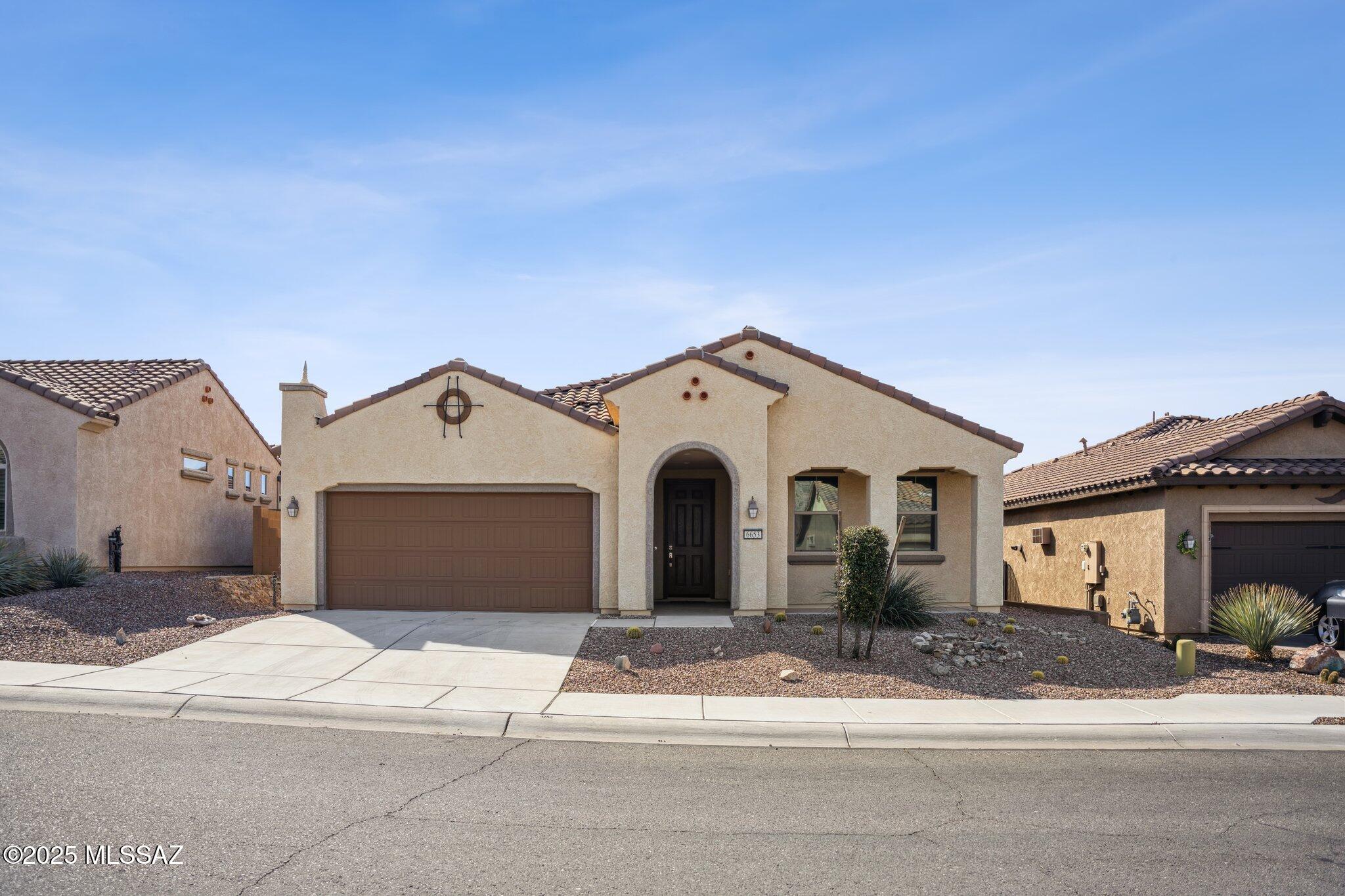 Check out this charming two-bedroom (Hideaway Model) home in the Del Webb community! The welcoming kitchen with gas range, plenty of counter space, and large island that overlooks the family room and dining area. It's a perfect place for everyday living & entertaining. You'll appreciate the neutral tile and laminate flooring throughout. The backyard is ready for the new owner's special landscaping touch, along with a covered patio to entertain friends and family. This turnkey home is great value awaiting its new owner!