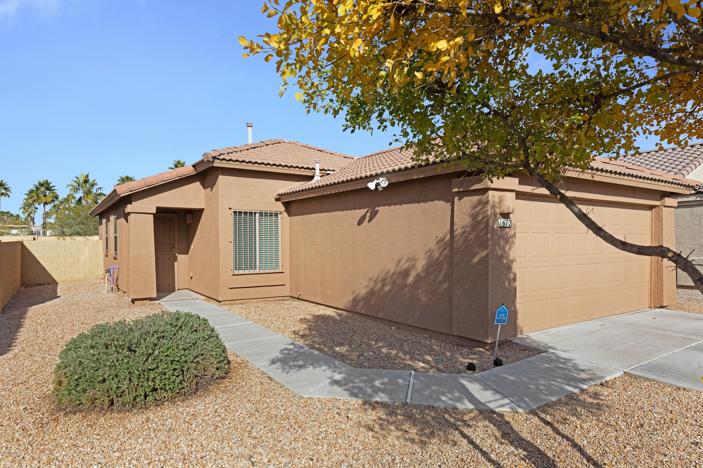 Open House Saturday 2PM -4PM and Sunday 12PM-3PM.  Charming 3 bed 2 bath home in the desirable Casitas Del Sol Estates.  Built in 2009, This beautiful home has new exterior and interior paint, new linoleum  flooring throughout and new carpet in the bedrooms.   Enjoy a spacious living room and kitchen with ample storage space. The covered patio and backyard is perfect for entertaining.  Close to shopping, dining, Spectrum Mall, schools and I-19.  Don't miss out, stop by today.