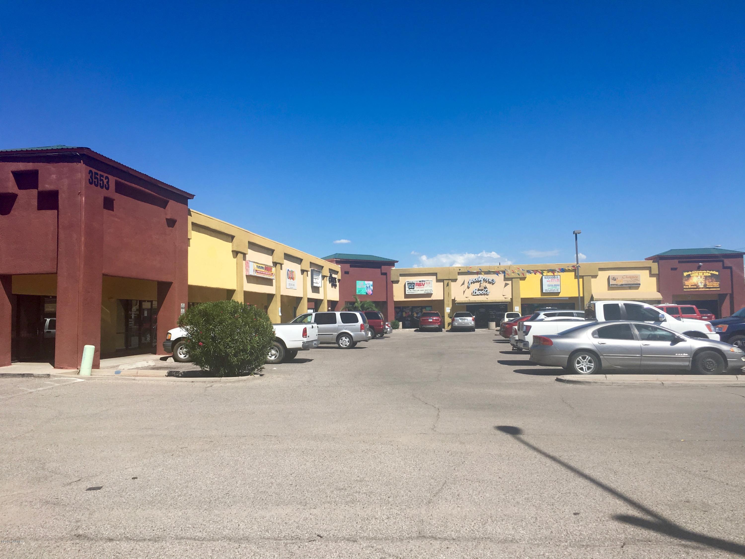 Plaza Azteca is a strip center, built in 2000, priced at an incredible $32.07 per square foot! Currently 78.6% occupied. Vacant 2500 sq. ft. space ideal for owner/user. Currently grossing $9,169 per month or $110,029. per year. 100% occupancy would be $12,419 per month or $149,028 per year. Well built with ample parking. SELLER FINANCING IS POSSIBLE WITH 30% DOWNPAYMENT AT 6% INTEREST, 30 YEAR AMORTIZATION WITH A 7 YEAR BALLOON. Actual 2014, 2015 & 2016 income and expenses are available, for review, to a qualified buyer.