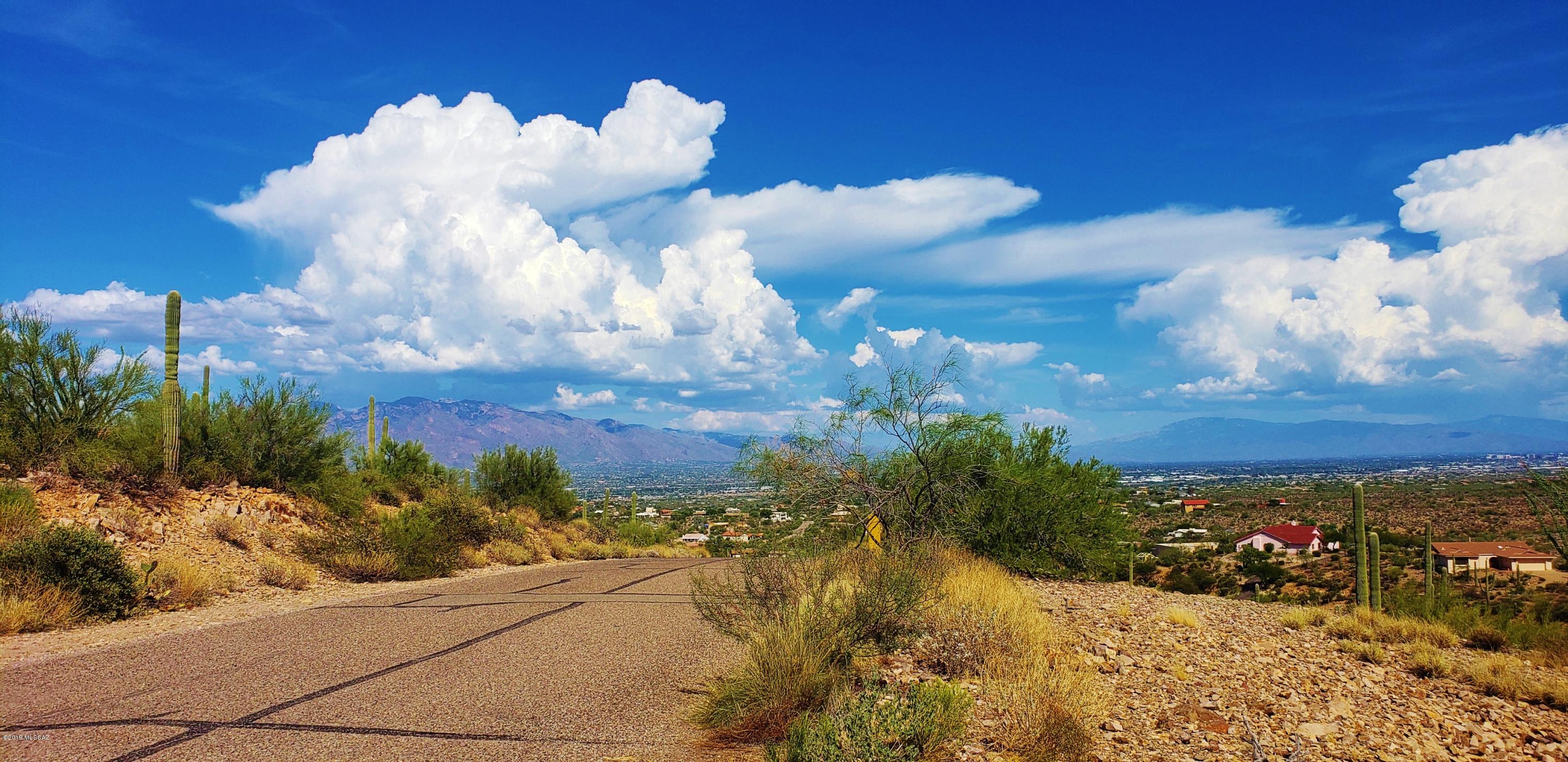 This VIEW LOT has some advantages to the buyer: the water meter is in. A rudimentary driveway has been installed by the previous owners who had plans drawn for this lot. You will PERMANENTLY have UNOBSTRUCTED VIEWS of the SWEETWATER PRESERVE to the south and all of Tucson to the east. All the neighboring lots have been developed. One of few remaining lots in RANCHO DEL CERRO. CC&Rs available by request.