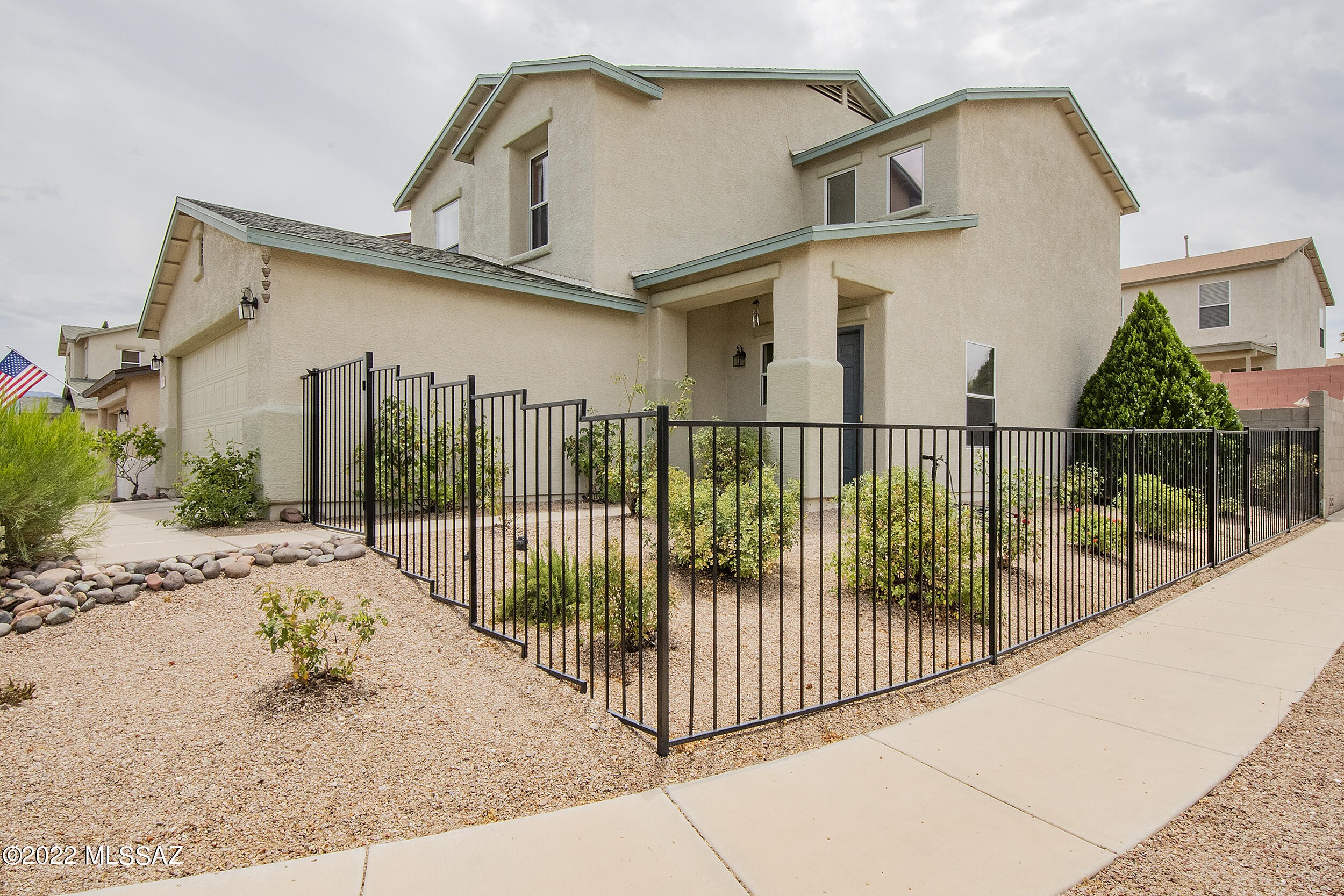 Come and take a look at this lovely 3-bedroom, 2-bathroom house in a peaceful neighborhood on the east side. The kitchen is roomy and has been updated with new appliances, and you'll stay comfortable year-round with the air conditioning, heating, and ceiling fans. Downstairs is a convenient guest bathroom, while upstairs you'll find the cozy bedrooms for some well-deserved rest. Spend your mornings sipping coffee on the spacious covered patio or enjoy some fresh air surrounded by the beautiful flowers in the front yard. This neighborhood is known for its tranquility, and homes rarely go up for sale. Don't miss your chance to make this charming house your home.