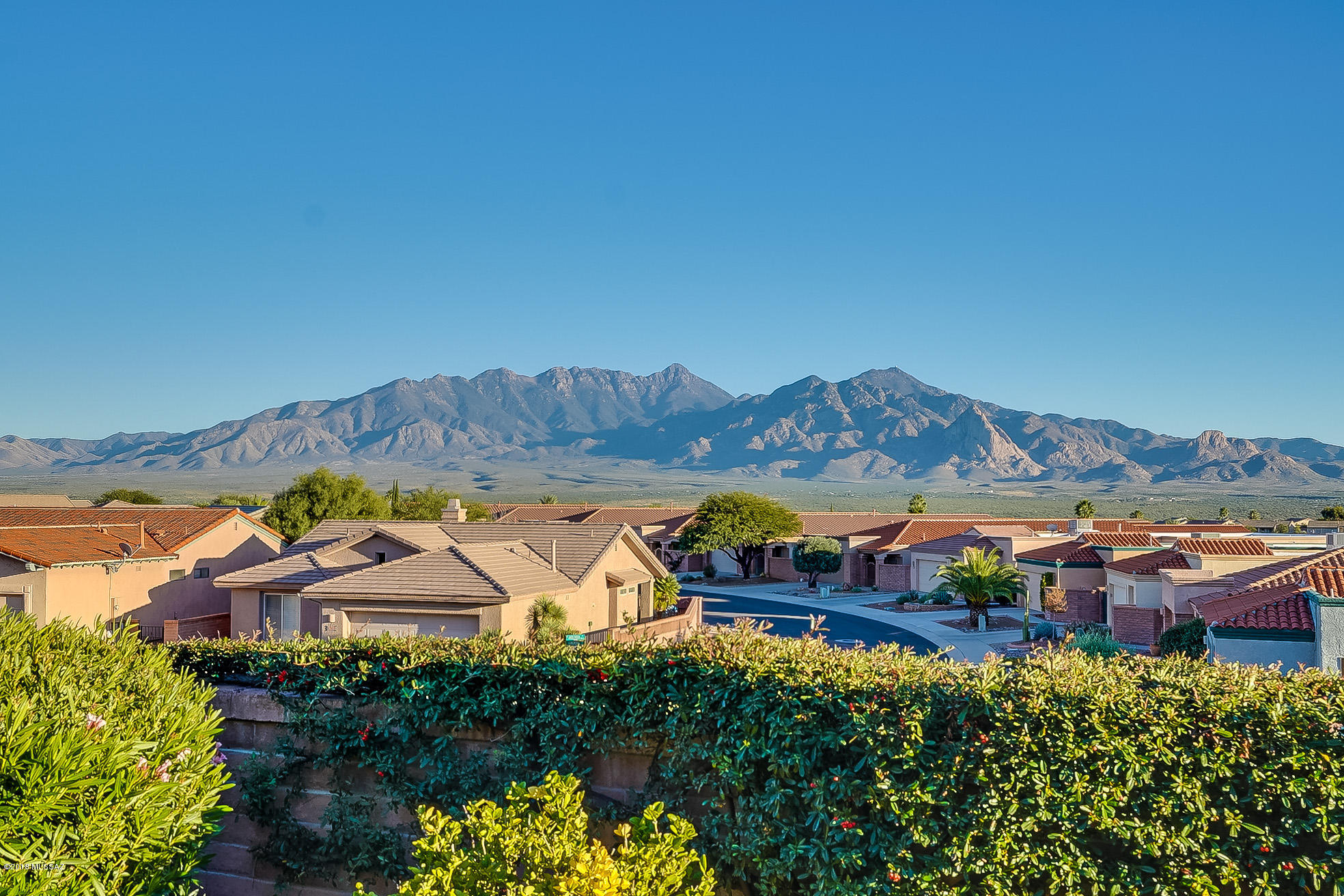 FABULOUS MOUNTAIN VIEWS! Enjoy panoramic Mountain Views throughout this Pristine, meticulously cared for home. On a Premium Lot, the home features an open floor plan, large kitchen w/ granite counters, gas FP, spacious dining area, high ceilings and many large windows: light/bright! The Great Room easily accommodates larger groups, yet allows you to enjoy cozy, quiet evenings by the fire, and the MBR Suite w/bay window and spacious MBA has a step-in shower, garden tub, dual vanities, walk-in closet & private commode room. The den is roomy/functional, plus there's an additional office area, and the extended garage w/ ample storage is conveniently located near the kitchen. Unique, Distinguished homes like this don't come on the market very often: it's well worth your serious consideration!