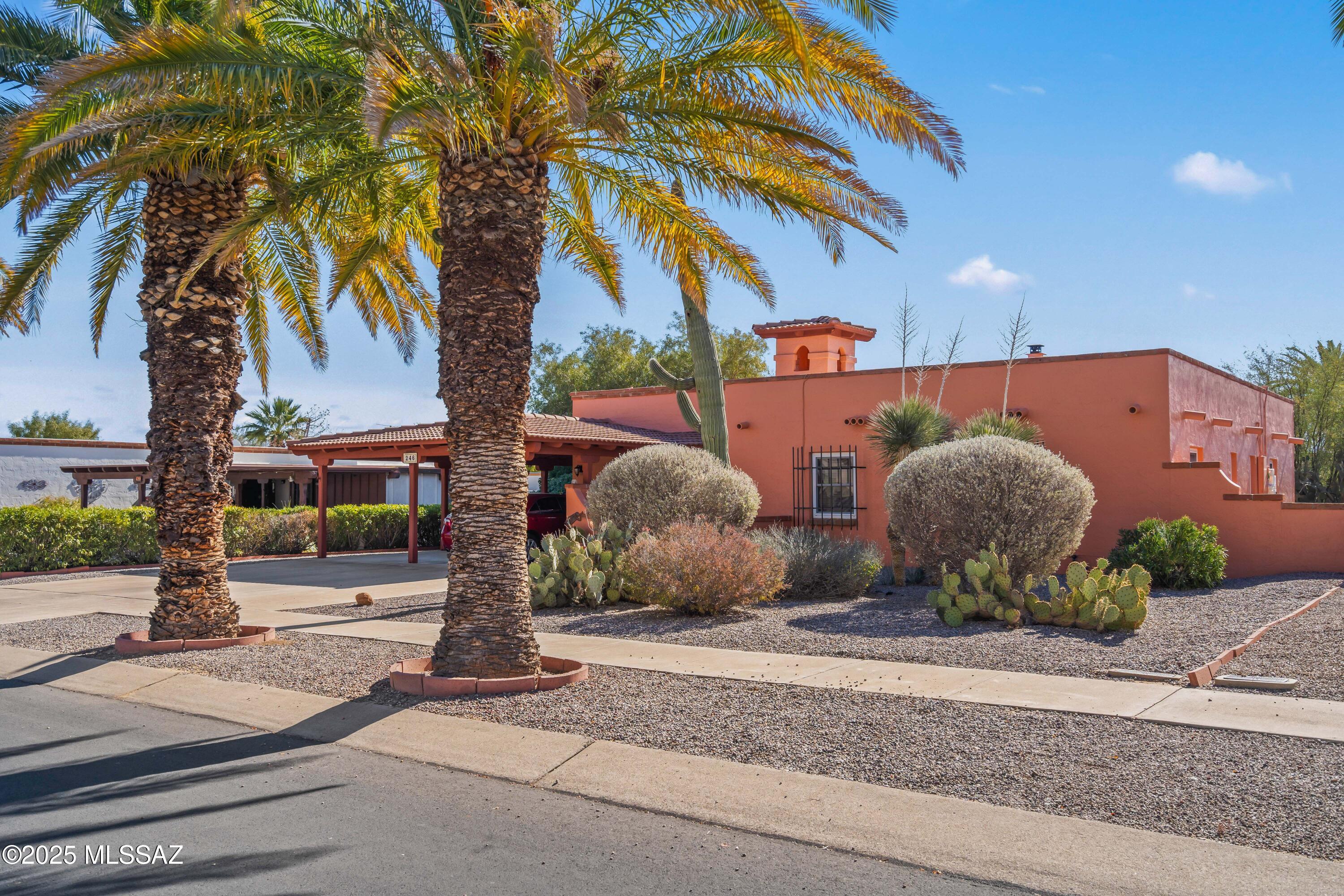 Experience the charm of this well-maintained 3-bedroom, 2.5-bath Spanish-style home in picturesque Green Valley, AZ. The master suite features a cozy fireplace, while the home includes an instant water heater and water softener for modern convenience. Enjoy breathtaking views from the spacious roof deck or relax in the enclosed patio with backyard access—perfect for Arizona sunsets. With its low-maintenance design and a brand-new AC system installed in May 2023, this home has been lovingly cared for and is ready for its next chapter. The seller is prepared for a smooth transition—don't miss this exceptional opportunity! Seller to pay solar off at closing with an accepted offer!!