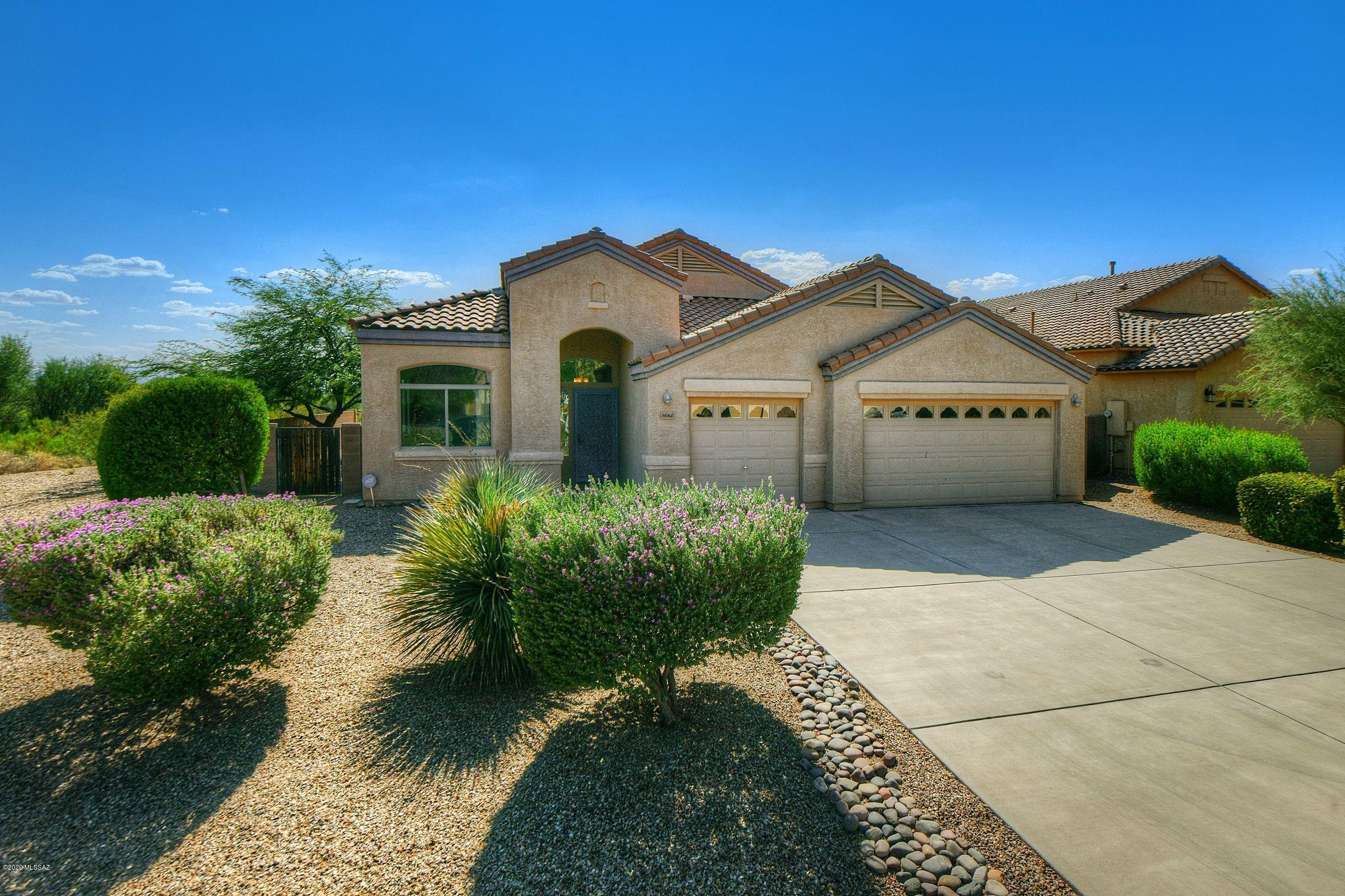 Look no further.  3 bed 2 bath 3 car garage. This corner lot home is ready for immediate move in.  New interior paint and professionally cleaned.  Open kitchen concept, mountain views.  Great backyard opens to private desert space.  Professional landscape and extended flagstone.  This beautiful home is located in Tucson Mtn Sanctuary.