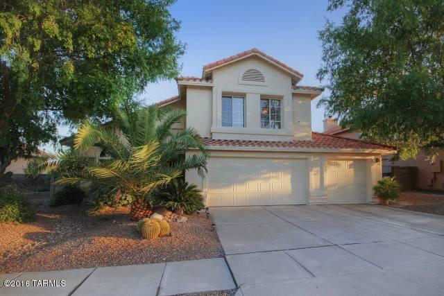 Large open formal living room & dining area.  Family room with fireplace.  Wonderful kitchen area loaded with cabinets, large pantry, computer desk area and breakfast nook.  This beautiful home boasts 5 bedrooms, large Master with outside balcony to enjoy morning coffee and mountain views.  Enjoy your own oasis in the backyard.  Home completely painted recently.  Professionally landscaped with covered patio, pool, spa, mist system.  This home loaded with upgrades throughout.
