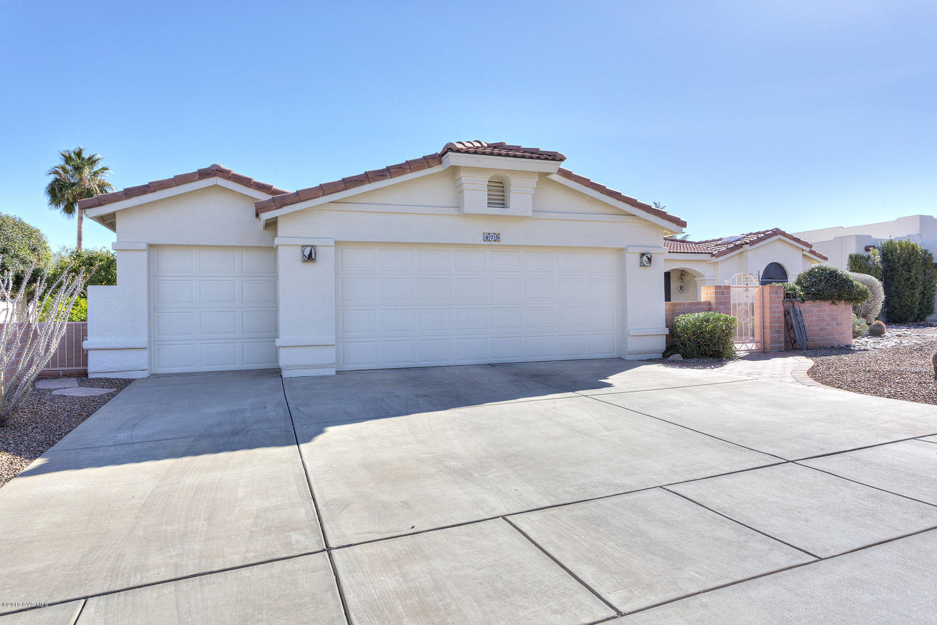 Gorgeous 3Brm, 2 Bath, Den/Office and 2+Golf Cart Garage with wireless keypad on side! All with spectacular views of mountains! Walk into Living/Dining Rooms with Vaulted Ceilings and amazing views of Santa Ritas! Lovely fireplace to accent Living.Dining Rooms.Great kitchen with large eat-in area. Window over sink with mountain views. Large backyard for your entertaining with mountain views with gas for grilling! 
 Executive Height counters in baths.
 Large Master with 2 closets, double sinks and lovely snail shower. COE on or after 4/10/2018.
 LOVELY HOME - SPECTACULAR VIEWS!