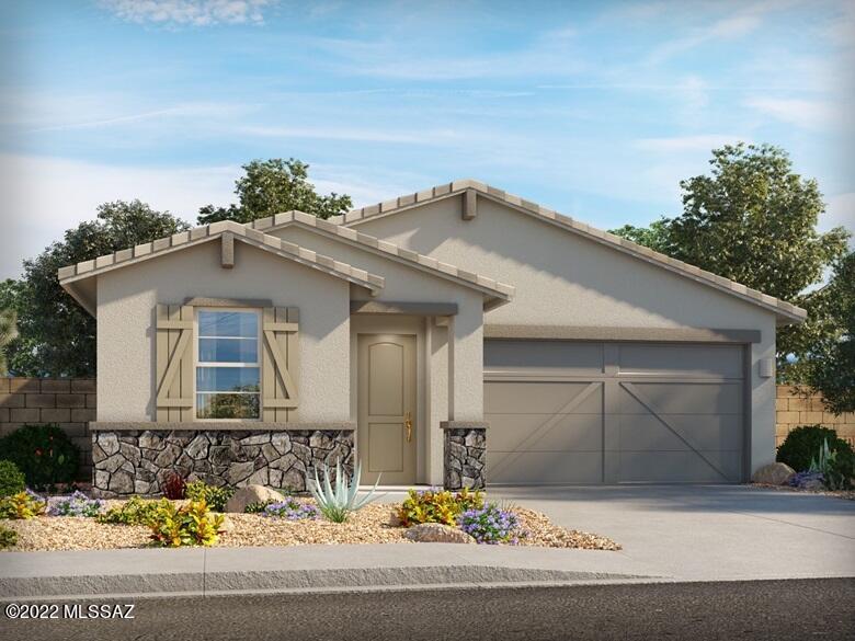 Brand NEW energy-efficient home ready May 2022! With four bedrooms, this single-story home offers room for the whole family to spread out. Linen cabinets with cream/black granite countertops, Travertine-look tile flooring and warm grey carpet in our Crisp package. Located off of I-10 with easy access to downtown Tucson, this community is just minutes from nearby shopping, dining, open space, and employment centers. Known for their energy-efficient features, our homes help you live a healthier and quieter lifestyle while saving you thousands on your utility bills.