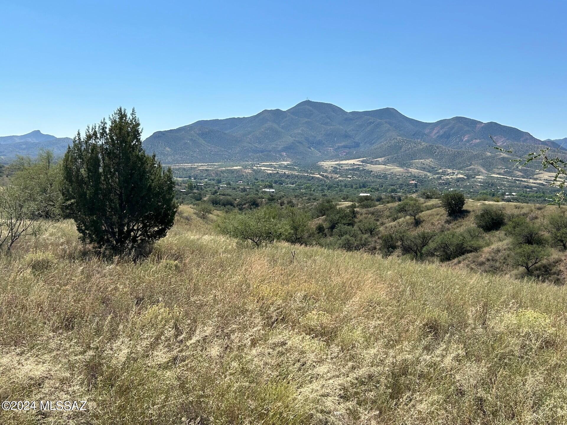 GORGEOUS MOUNTAIN VIEWS overlooking Patagonia!  Rare opportunity to buy great land so near Town of Patagonia.  Electricity at the lot line, good dirt road with a simple road maintenance agreement.  No HOA to deal with or flood plain insurance.  Perfect for nature lovers.  Additional 16+ acres is available. See MLS# 22422417.