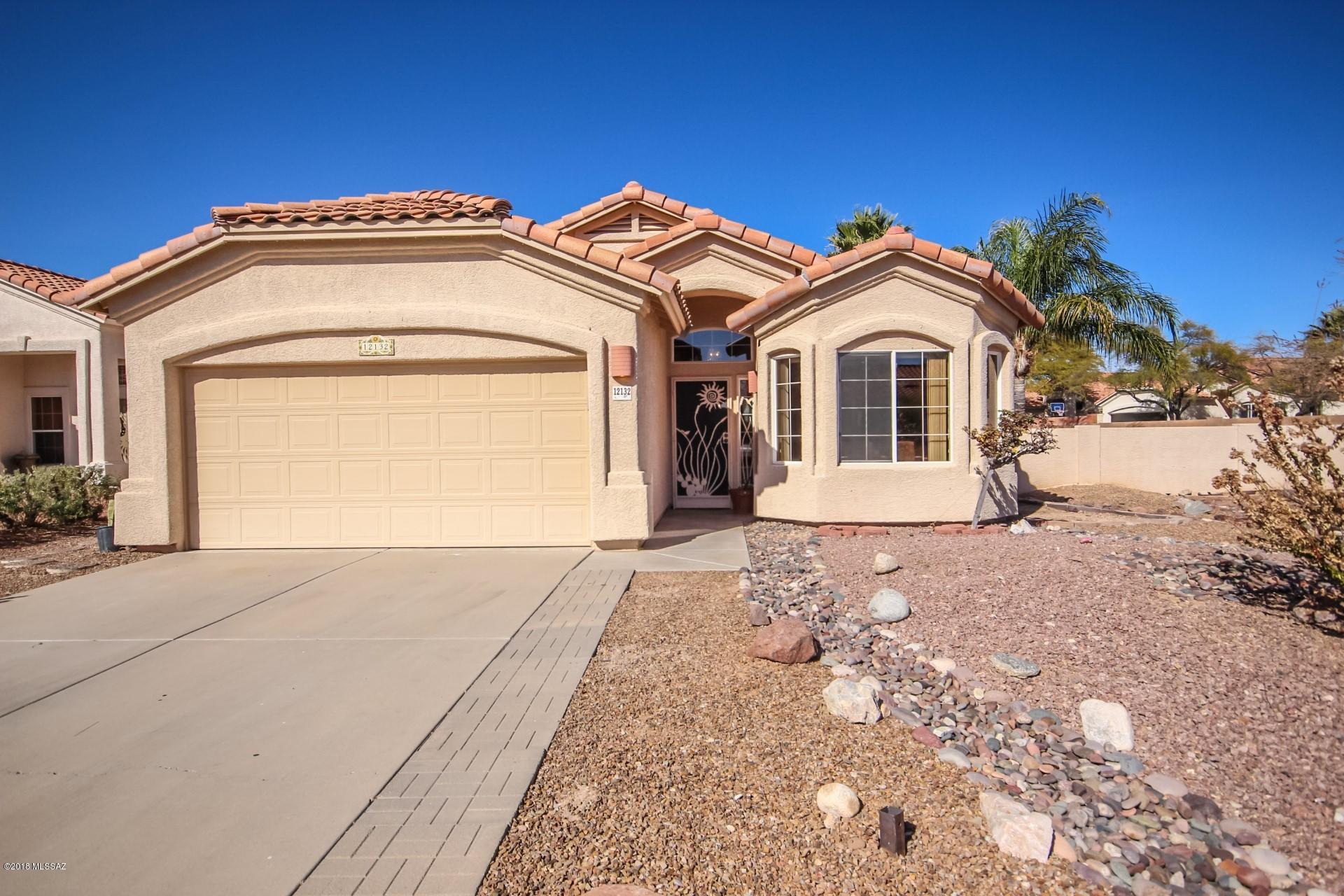 Charming 3 bedroom, 2 bath home on a premium corner lot with pool and mountain views! This super-clean single family home boasts tile throughout, custom paint, granite kitchen counters, stainless steel appliances, gas range, ceilings in every room, and an enclosed Arizona room. Majestic mountain views can be enjoyed from inside the kitchen and dining, in the Arizona room, or from almost anywhere in the backyard, including the free-form pool. Enclosed side yard houses pool equipment and a garden area. BBQ area features a gas stub-out. Nothing else to do except move in. Come. See. Stay!