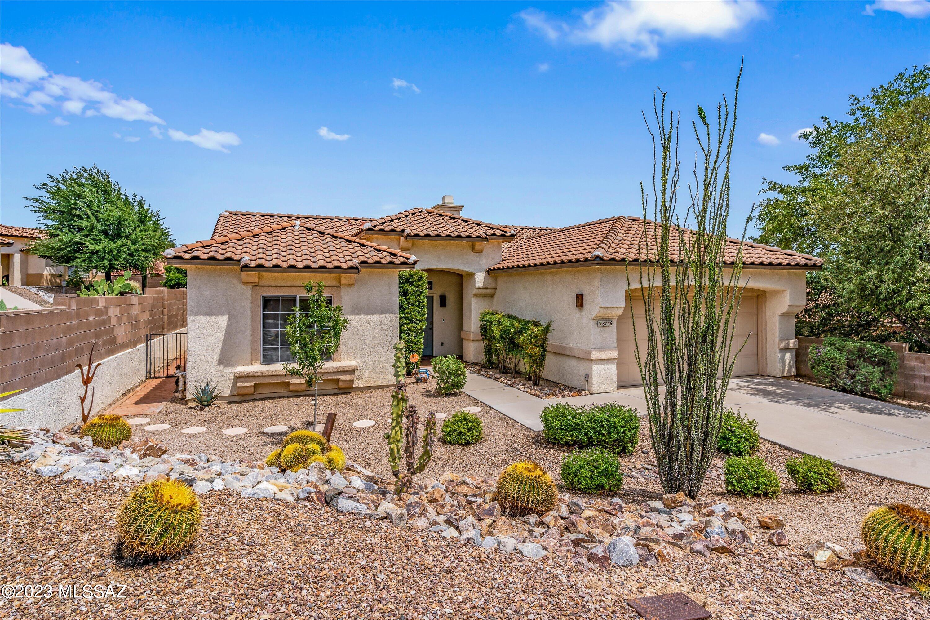 Completely move-in ready home on a premium elevated lot with grand views of the Catalina Mountains. This 3 bed, 2 bath home is located in the prestigious Omni Tucson National Golf Course community w/ a 24 hr manned gate. The open floor concept is great for entertaining. The kitchen has new granite countertops & new tile backsplash. Both bathrooms have been completely remodeled. The sellers had the roof replaced(2020), hvac system replaced(2020), & water heater replaced(2020). Enjoy relaxing on the back porch which has plenty of shade during the day and mature vegetation, mature lime and orange tree. The Omni Tucson National Golf clubhouse has been completely revamped within the last year. Golf & tennis memberships available through Omni if desired.