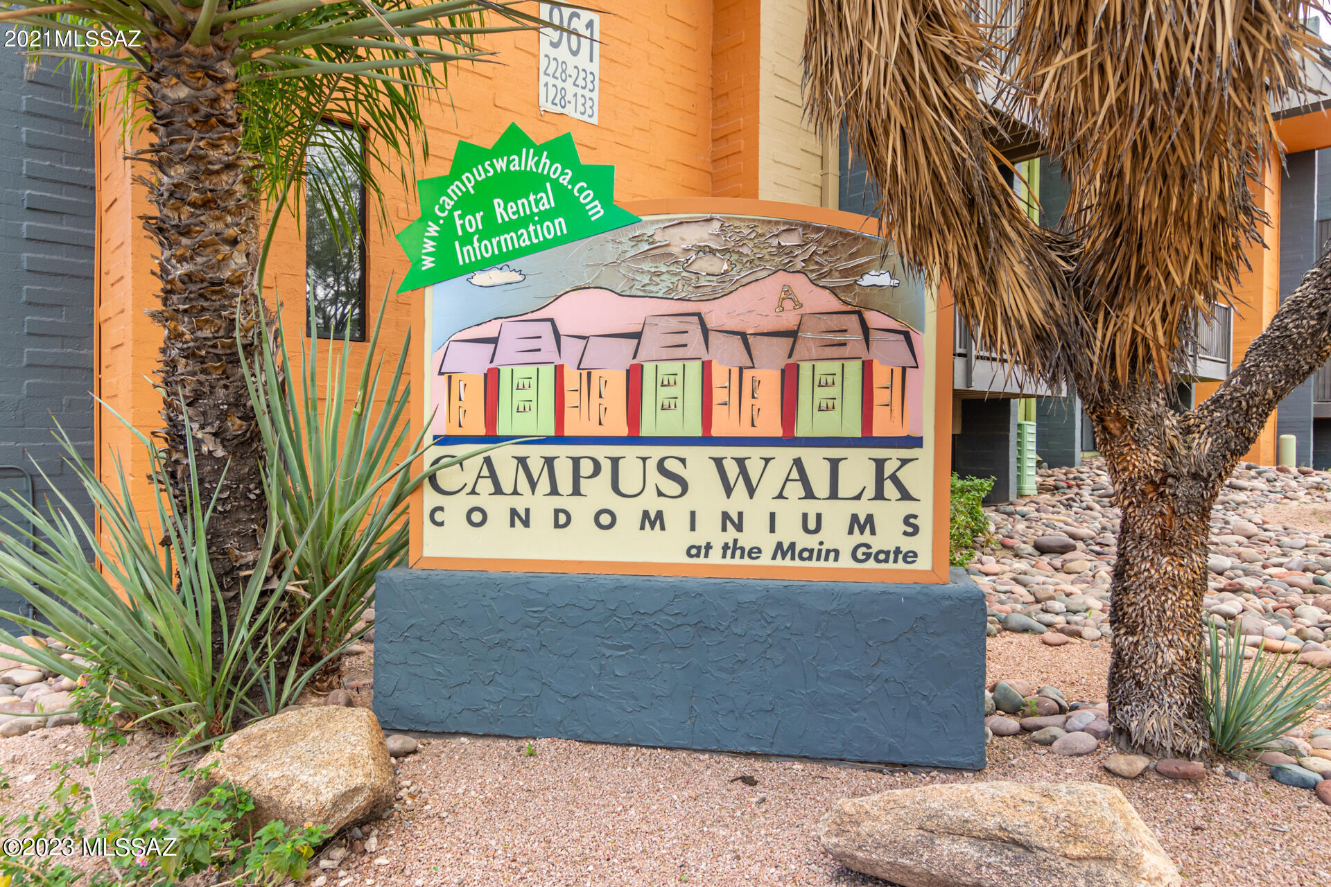 Great Location - one block from the  Main Gate to UofA. Condo is  located in gated Campus Walk Condos. This spacious unit is ready for a new owner. Enter into the large great room and adjoining kitchen, guest bath and balconey. Kitchen is fully equiped and ready for new owner Downstairs are 2 large bedrooms (15''x10'') New carpeting just installed in Bedroom area. Campus Walk amenities include  community pool and Pool Table Area, Laundry facilities, student lounge for studying plus 1 assigned parking space.  Campus Walk is stepss to Main Square featuring numerous restaurants, shops and the trolly to 4th Avenue & Downtown.
  Don't miss this one, Come see it today!