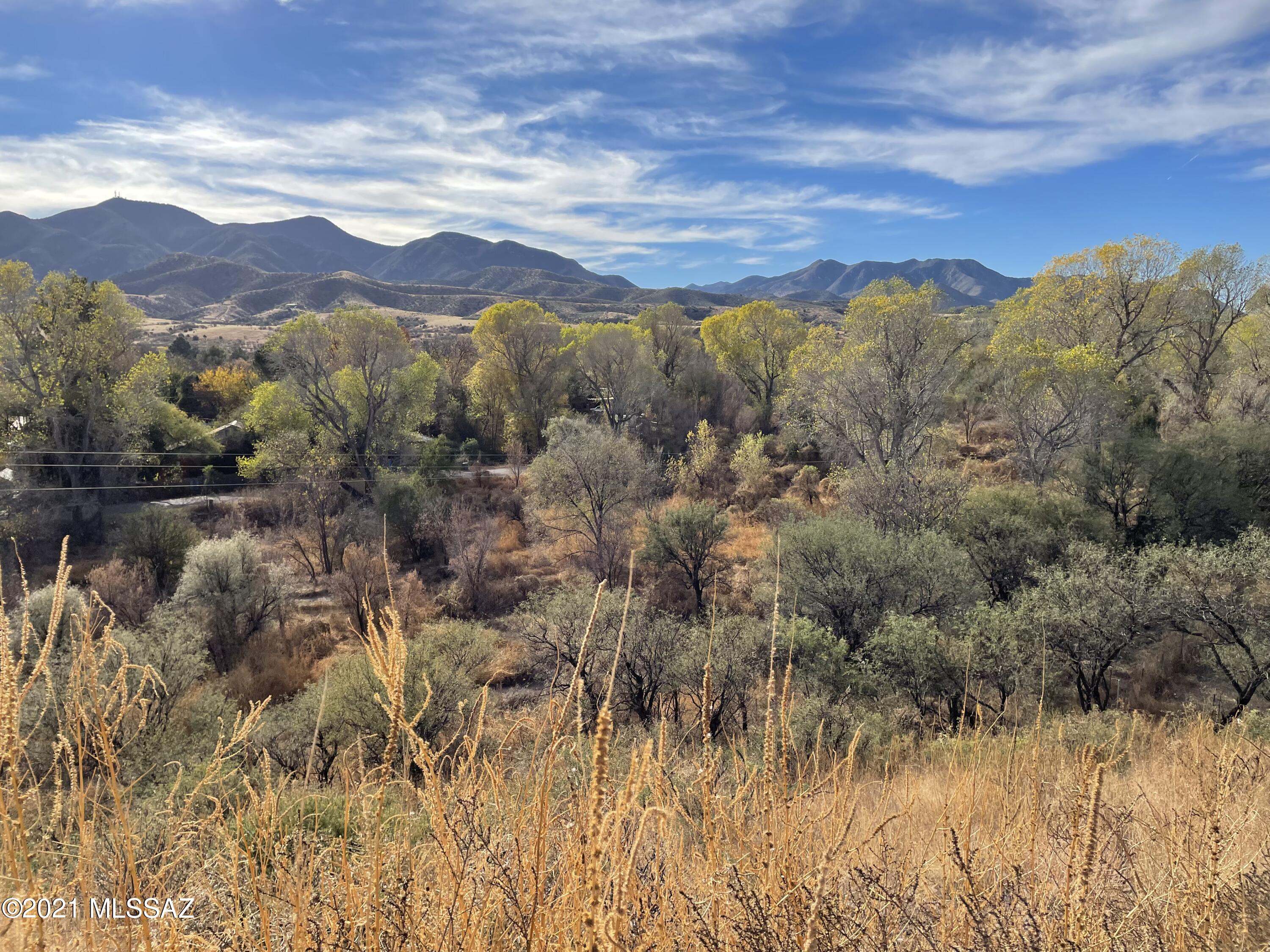 Great parcel overlooking Sonoita Creek but up on a hill.  Lower area is in a flood plain.
Elevation certificate on file with the town and property has been staked and flagged.
Great location outside of town but still within city limits with great views of Red Mountain and Sonoita Creek.