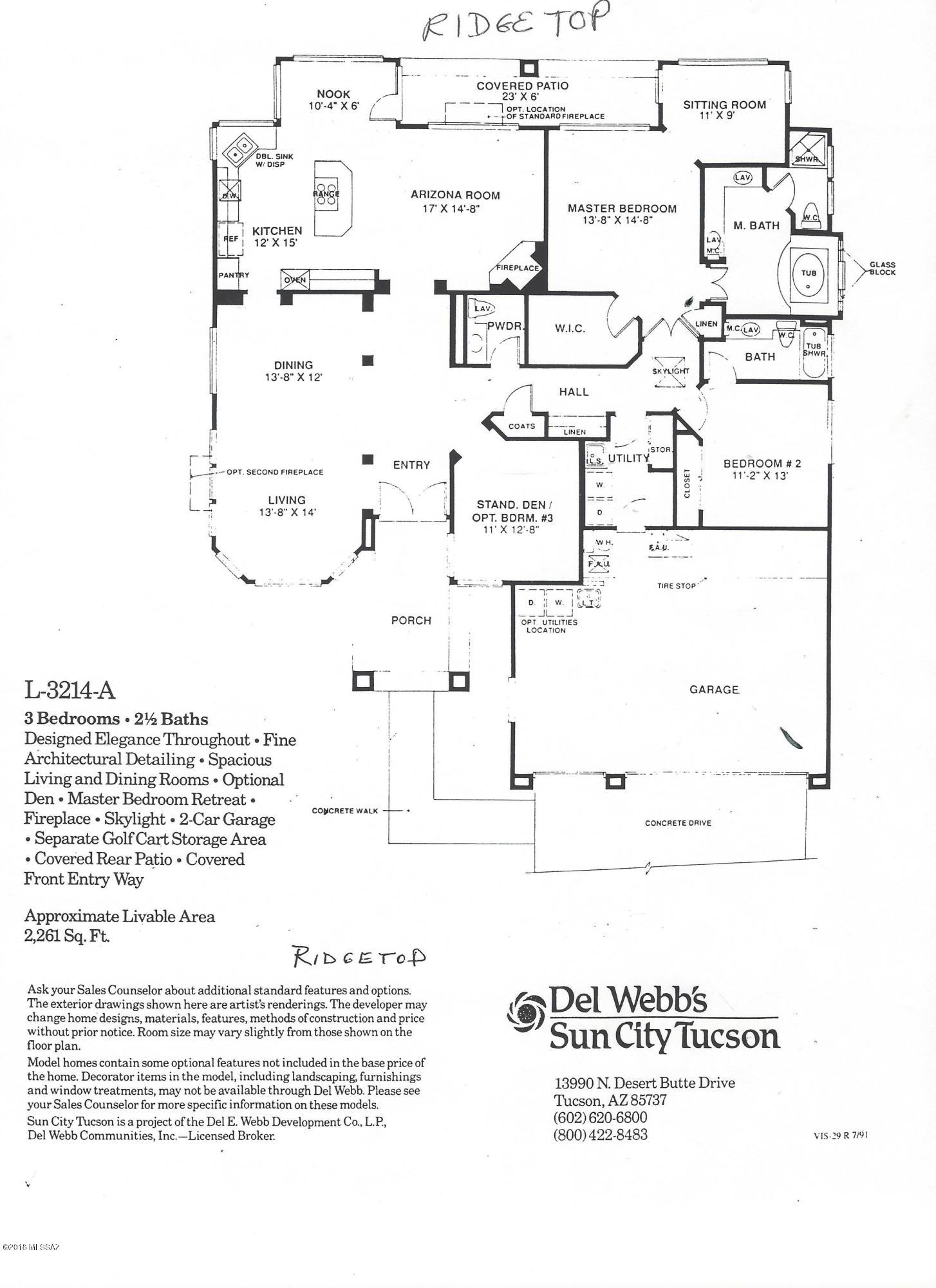 Sun City Vistoso Unit 7(1-227) - Residential