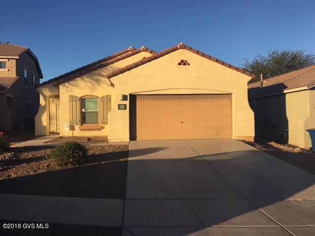 Cozy home in Rancho Sahuarita with easy access to highway for commuting.This four bedroom home has 2 full baths and is close to parks, rec center and walking trails. Property has a solar agreement in place that can be assumed by the buyer. Solar City will remove the solar system prior to close of escrow if buyer does not wish to keep the solar panel lease