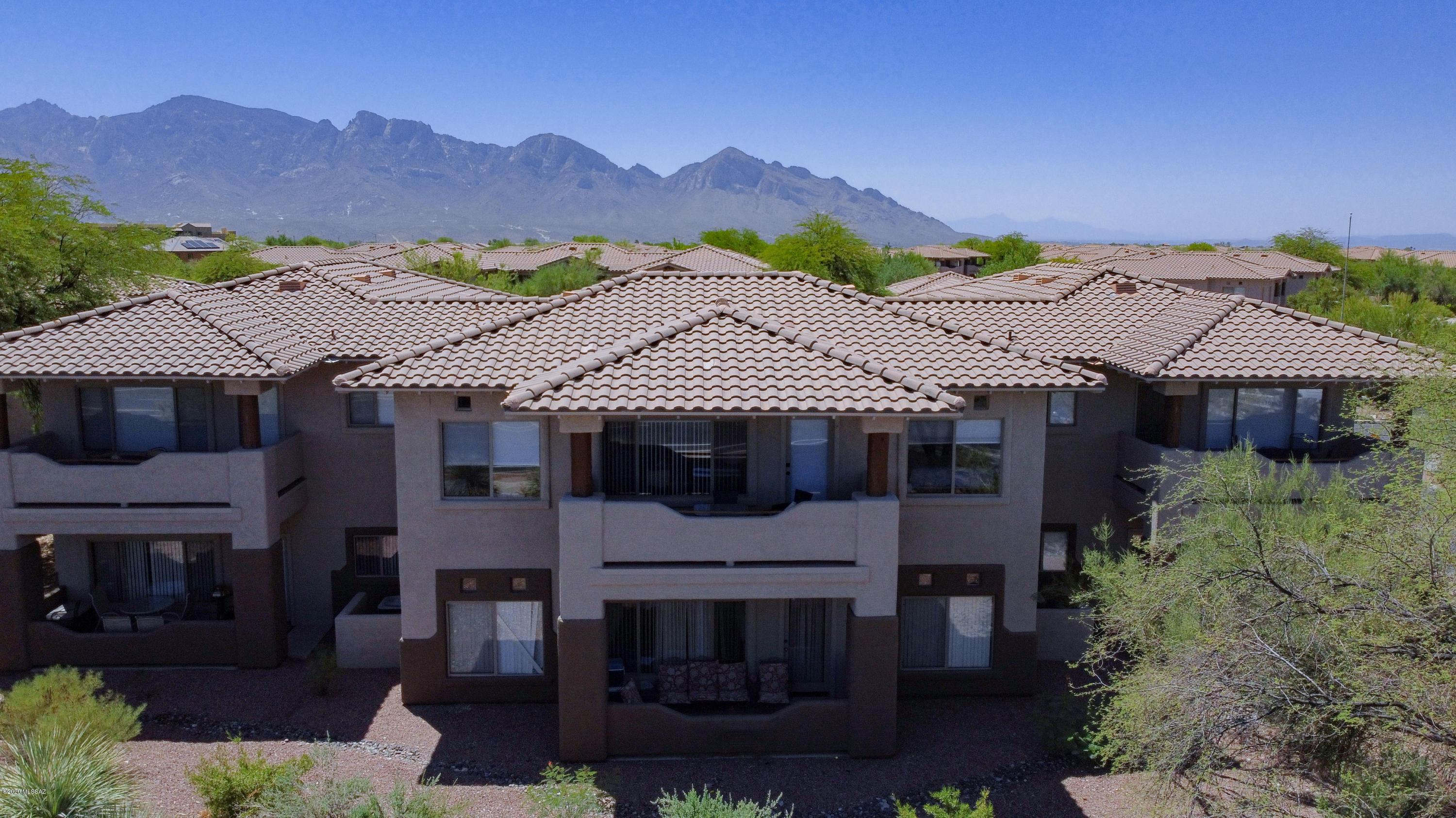 CONDO #202 IS SOLD TURNKEY with all of the furnishings and accessories. This second floor condo has everything and will be the perfect investment property or full-time residence.  TORTOLITA MOUNTAIN VIEWS AND BEAUTIFULLY RENOVATED!  HOA includes internet modem for WIFI, basic cable, water, trash and recycling, landscaping maintenance, clubhouse with fitness center and TV room with bathrooms for residents and guests, community stainless steel gas grills, gas fire pits, pool heated all year to 82 degrees minimum, Jacuzzi, roof, rodent control, exterior building and carport maintenance, paving, and more.