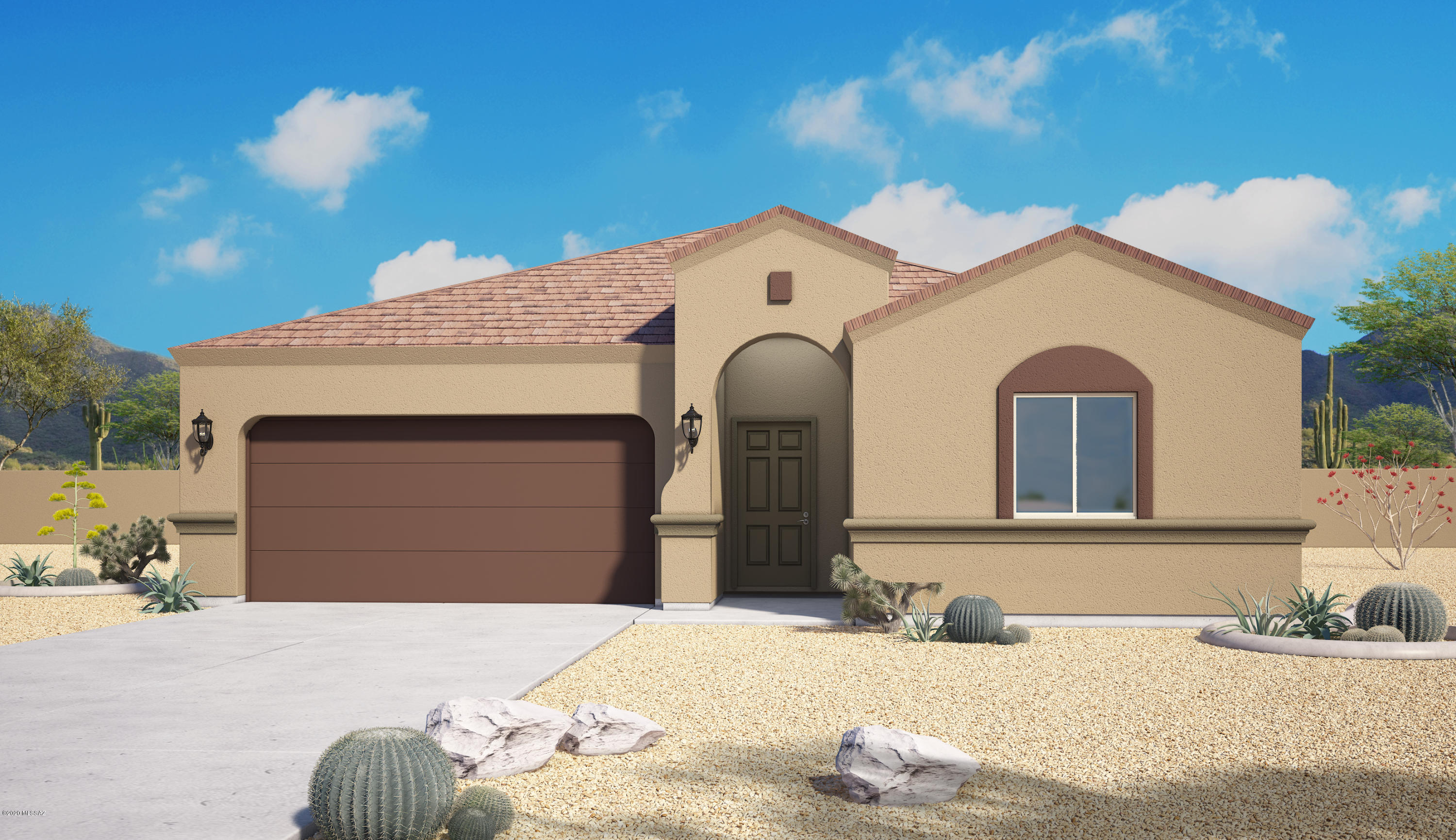 Make home ownership a reality when you buy your brand new home from DR Horton. Our Saguaro Bloom community boasts homes surround by a vibrant natural desert landscape yet still close to all the shopping and entertainment you love. Enjoy the community center, swimming pools, walking paths and manicured tree lined streets. The Prato home features a 3 car tandem garage. 4 Bedrooms, 3 Bath. Enjoy you bright kitchen finished with White cabinets, gorgeous wood looking tile, granite and custom 2 tone paint. Brand new construction and an Energy Star Qualified Home. Come see your new home today!