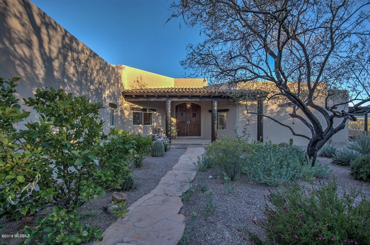 6+ acre property with fabulous views in private Cerro Pelon subdivision includes a three-car garage, inviting front court yard featuring a Lee Blackwell fountain surrounded by beautiful plantings & large back patio, a portion of which is covered, with views of the surrounding mountains.  Interior details include gourmet kitchen with island and prep sink​ & a 3rd bedroom which has been set up as an art studio w/ large sky light.  A removable protective vinyl floor covering protects the ceramic tile underneath. Loads of room for a guest house or pool.   Appliances are:
1.	 GE Double Oven
2.	GE Profile Cooktop
3.	Samsung Microwave
4.	GE side by Side refrigerator
This home is offered for sale 'AS IS'.  Also, Seller gives no warranty as to condition of spa  being sold AS IS