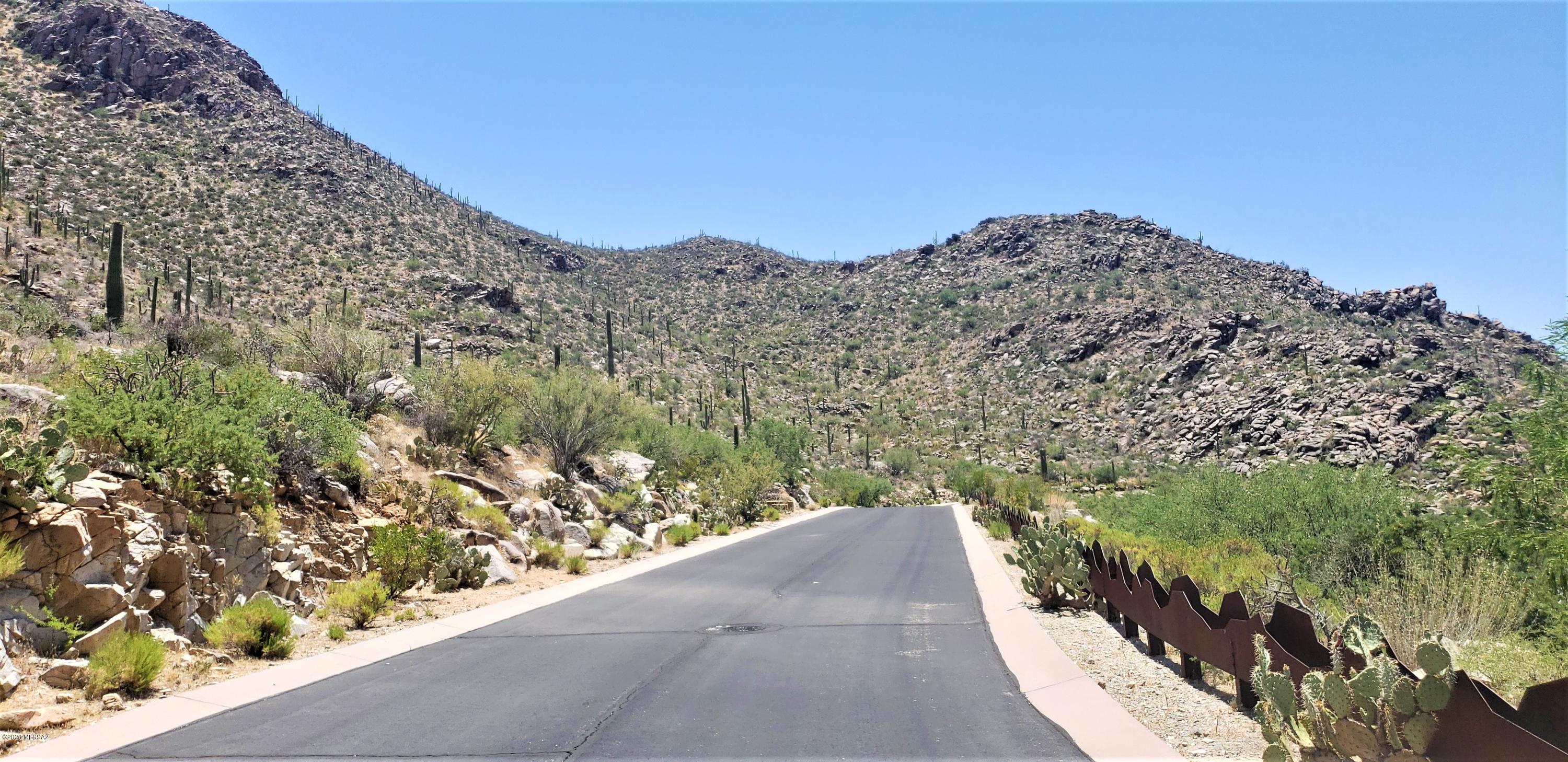 PRIVACY on almost 5 acres in one of the finest gated communities in the Tucson area. Minimum house size is 2,500 sq.ft.  within a 26,388 sq.ft building envelope. You're in a canyon with small mountains all around. Boulders & desert vegetation is what makes this community so desirable. Premium golf facilities abound.