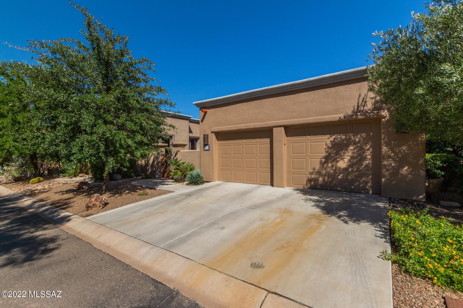 Beautiful upgraded Dorn Homes built ''Maderno Grande'' model in the Sanctuary at Tubac Golf Resort. Sitting midway on #1 Anza fairway, enjoy the lush grass fairway, river canopy and big mountain views behind this 3 BR, 3.5BA home . Large private front courtyard. Wood beamed ceilings and gas fireplace in the living room, gourmet kitchen with SS appliances, granite tops, wet bar, office/media room, spacious laundry room and cabinets off large 2 car garage entry. Large master bedroom and master bath with tub and walk in shower. Generous closet spaces throughout. Attached guest room features a cozy gas fireplace, Saltio tile, separate AC with interior or exterior entry. Simple ''lock & leave'' landscape. Fireplace on rear patio. All furnishings can stay (available on separate bill of sale)