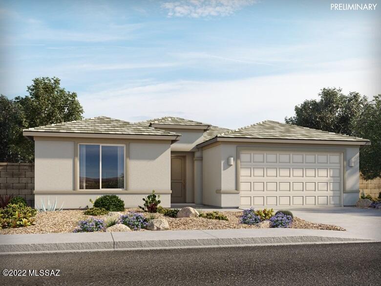 Brand NEW energy-efficient home ready November 2022! Modern Rustic Design Collection. Sip your morning coffee from the covered back patio. Inside, the kitchen island overlooks the great room and adjacent nook. The private primary suite is tucked away from the secondary bedrooms and features dual sinks and large walk-in closet. Homeowners at Arbor at Madera Highlands can enjoy the established amenities in the community, including a pool, playground, and walking trails. Known for their energy-efficient features, our homes help you live a healthier and quieter lifestyle while saving you thousands of dollars on utility bills.