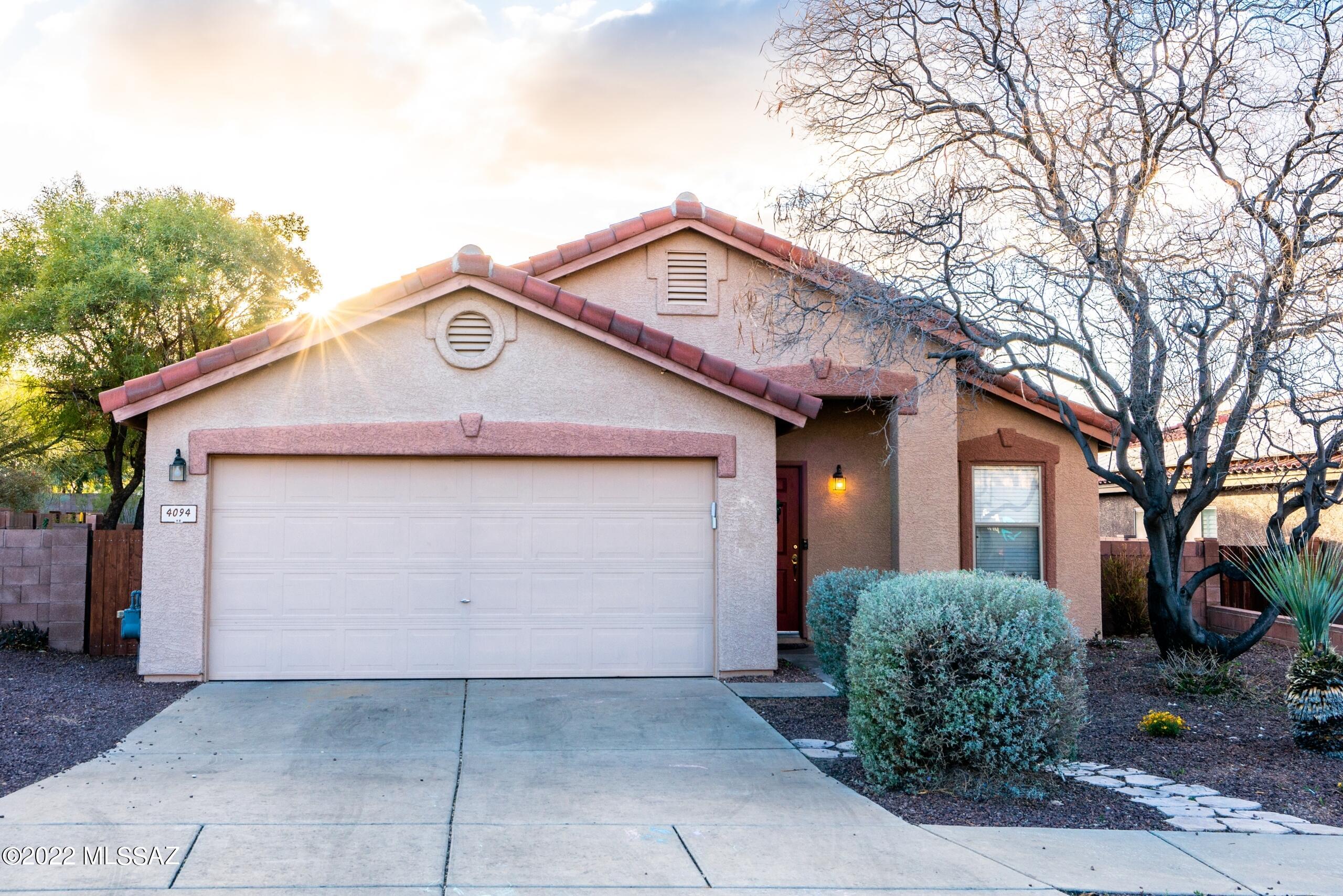 Fantastic Home nestled on a cul-de-sac lot with gorgeous desert landscape and private pool. Soothing interior palette, window blinds, upgraded lighting, ceiling fans, and tile floor in all the right places. Granite kitchen counters, all new stainless steel premium kitchen appliances, patio access, walk-in pantry, and oak cabinetry. Spacious open floor plan for easy entertaining. Generous size bedrooms, master bedroom has huge walk-in closet with built in shelving, updated bathrooms, and move-in ready. Brand new air conditioner and water heater. Interior laundry room with new washer/dryer included. Enjoy the refreshing fenced pool, covered paver patio, and meticulous landscape. A must see Home that will NOT disappoint!