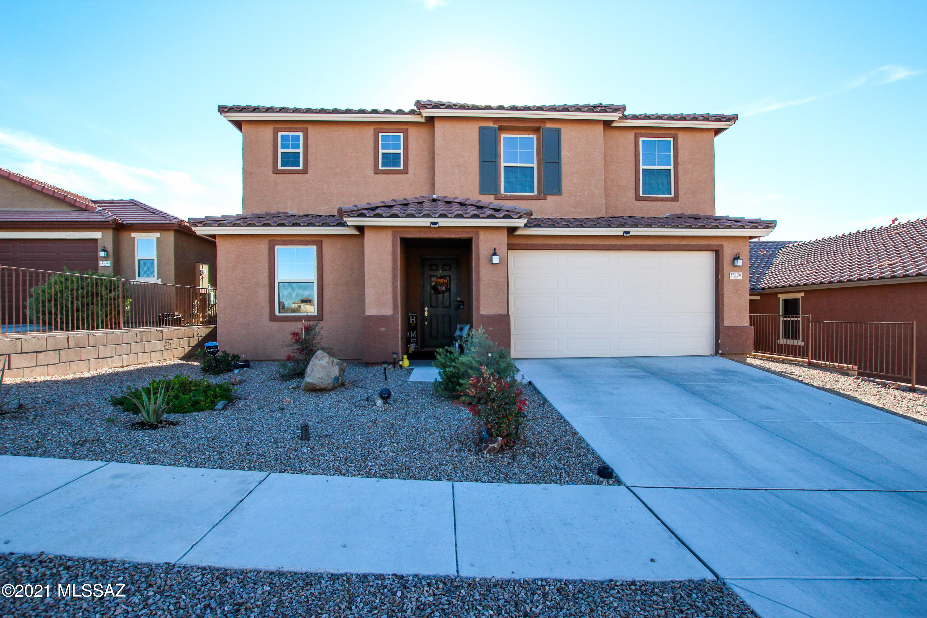 Magnificent Mountain Views! Gorgeous 4 bedroom 3 bath two story home with a loft and den. Gourmet kitchen features classic white cabinets, breakfast bar island, granite counter tops, stainless appliances and gas range. Spacious master suite with double vanity, and walk-in shower. The backyard includes a covered patio, BBQ gas stub, artificial turf and those amazing views, perfect for entertaining. Highly energy-efficient home built in 2018. Come take a View!