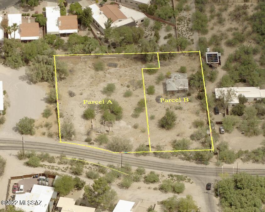 Old Fort Lowell Historic District. Parcel A,  Flat .59 acre. Nice mountain views. Turn of the century adobe schoolhouse ruins on site.  Survey and legal description completed; to be recorded prior to COE. Must develop in accordance with Ft Lowell Historic Preservation. ***See development guidelines in ''documents'' tab.
Adobe ruins may not be removed, must build around them...historic.