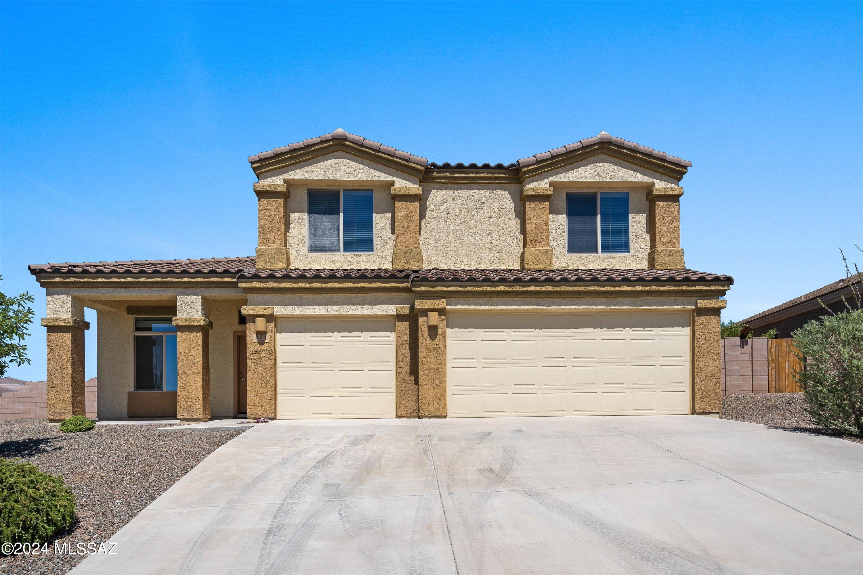GORGEOUS 5-bedroom, 3-bath, 3-car with 3,185sqft & located in the desirable Vail area. Bonus is the large premium lot & pool size yard. Enter this stunning home & you will find the sought after open kitchen design, an abundance of cabinets, generous amounts of granite, spacious island, stainless appliances & vaulted ceilings. The enormous great room is perfect for entertaining & holiday parties. The large primary has mountain views, wood flooring, sizable walk-in closet, & dual sinks. Upgrades include beautiful tile on first floor, freshly painted walls, custom moldings, engineered wood flooring on second floor, large downstairs bedroom & hall bath, rock covered backyard ready for your landscape design or a new sparkling pool. The large lot gives you space between you and your neighbors!